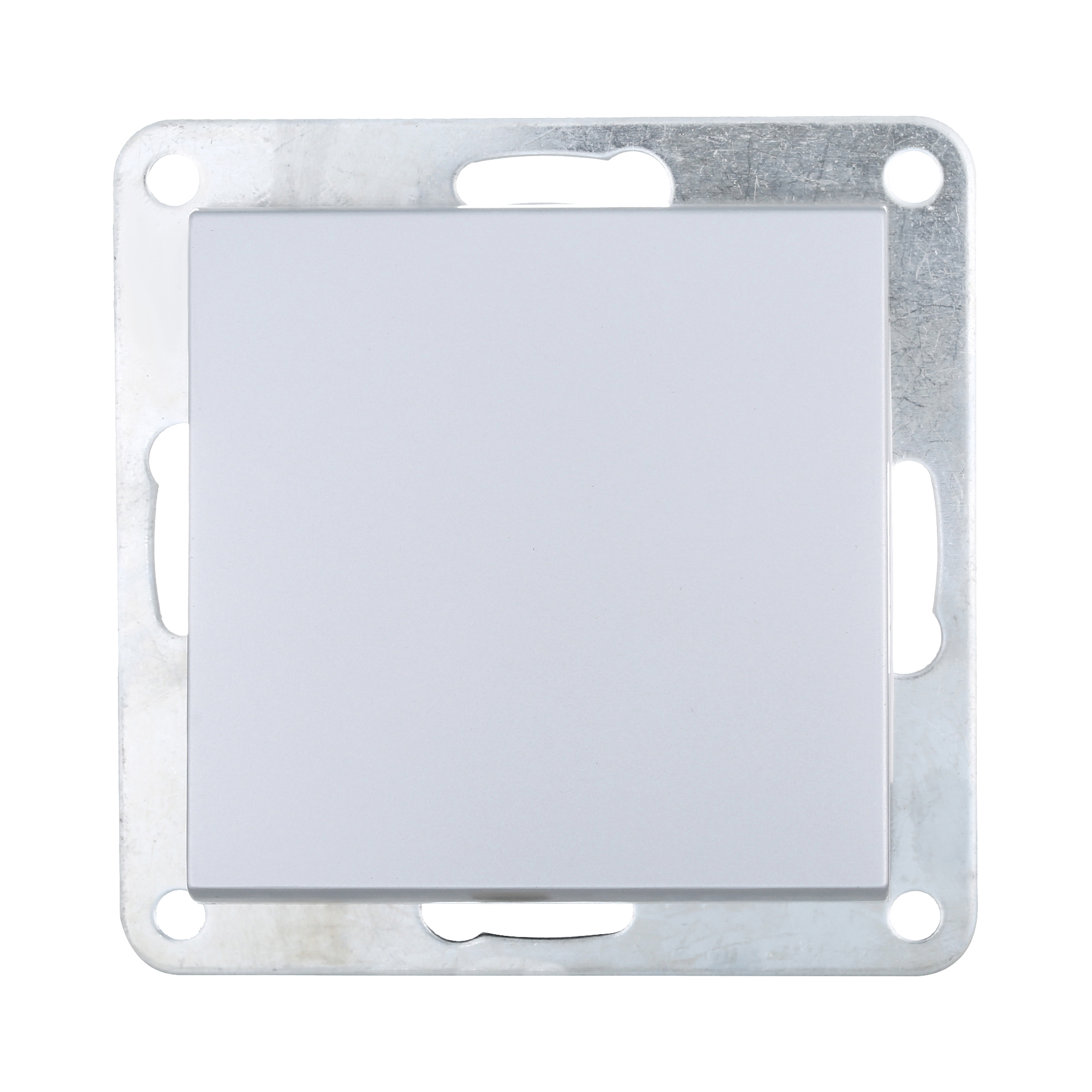 Изображение товара LK STUDIO LK80 840603-1, переключатель встраиваемый, 1 клавиша, серебристый металлик