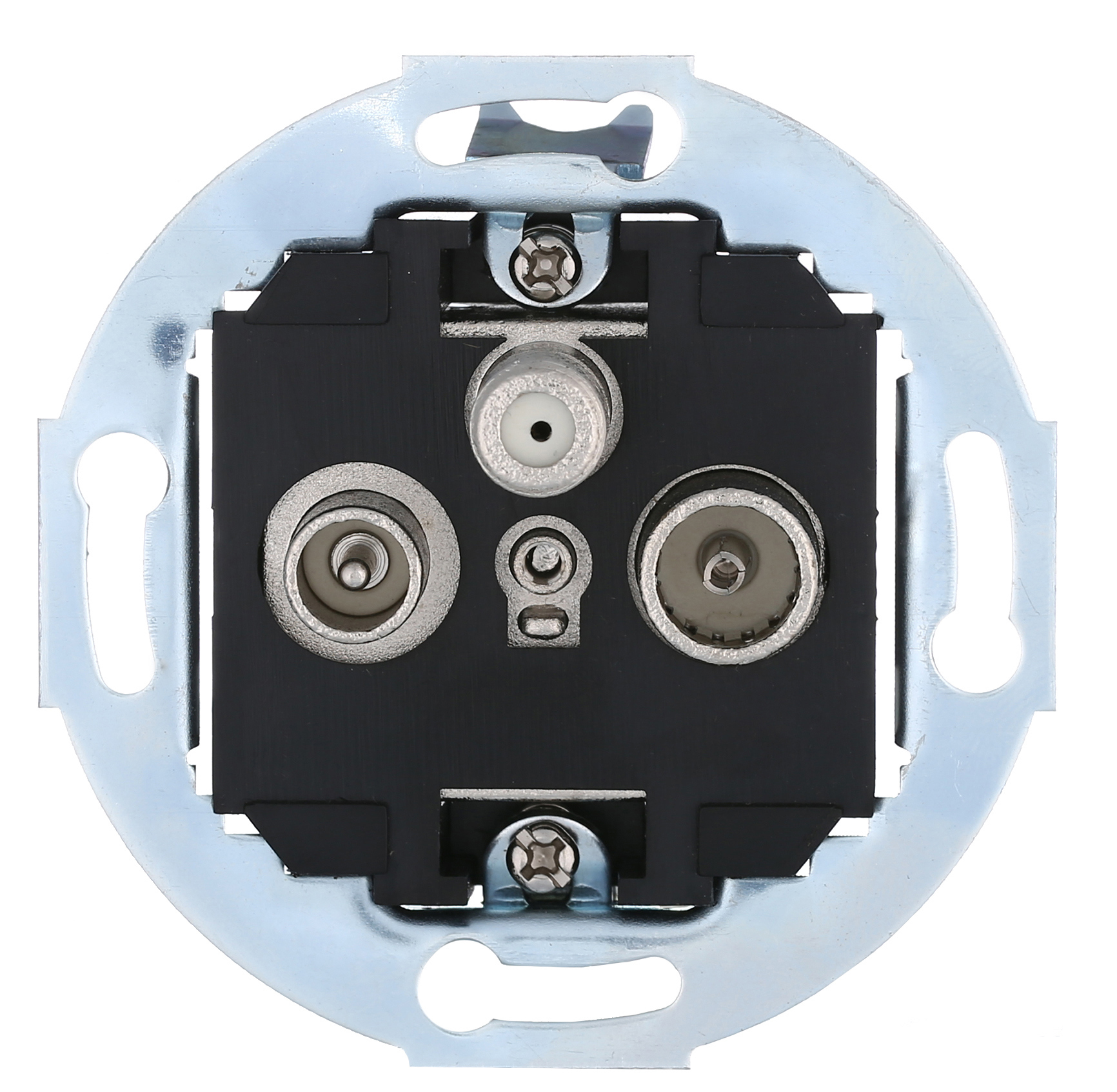 Изображение товара Встраиваемая ТВ-розетка LK Studio Vintage 885400-1 с 3 разъемами, металл, Китай