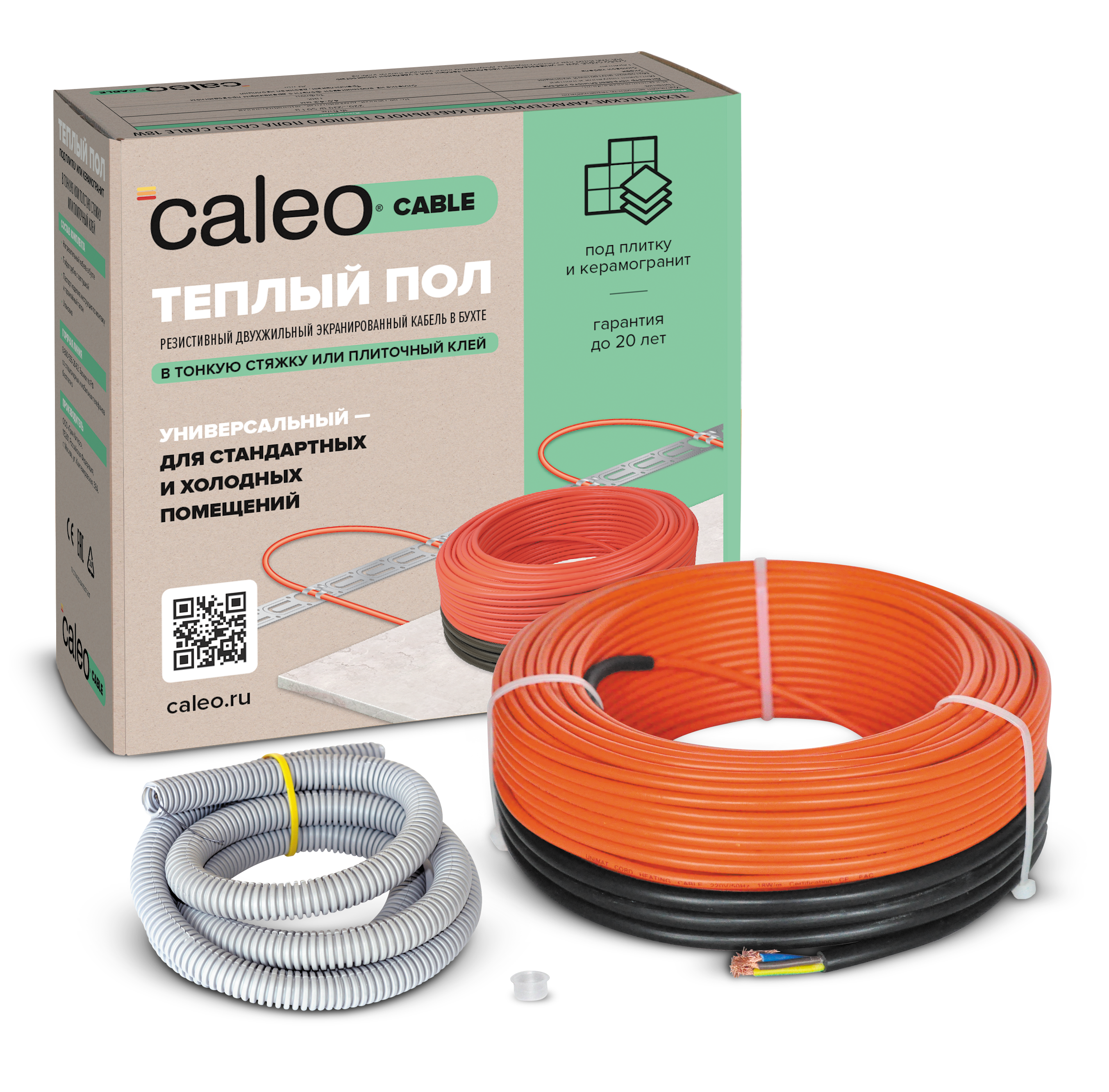 Изображение товара Нагревательный кабель для теплого пола Caleo Cable 17W 35 м 600 Вт