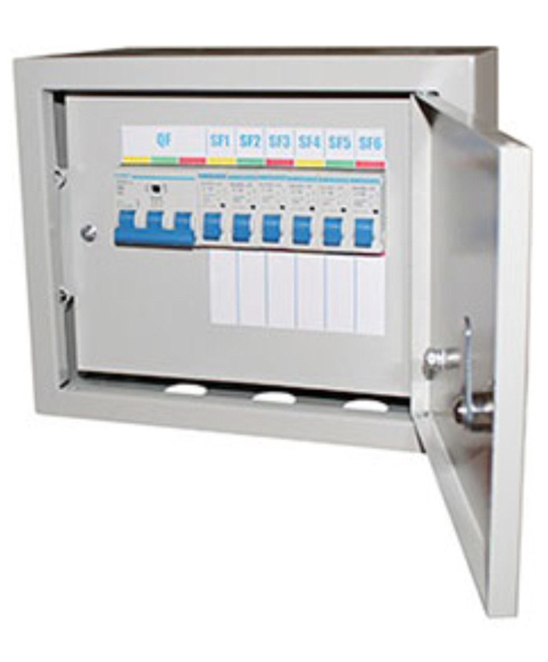 Изображение товара Щит распределительный навесной Электротехник 6 модулей IP31 сталь Россия