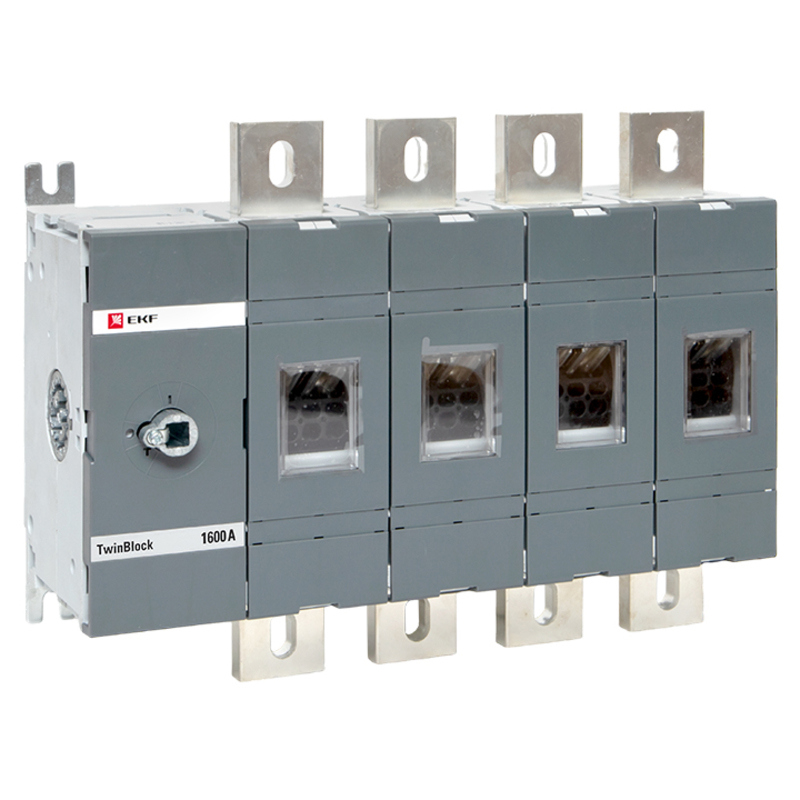 Изображение товара Рубильник EKF TwinBlock 1600 A 4P без рукоятки управления