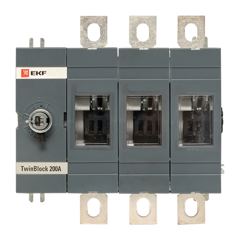 Изображение товара Рубильник EKF TwinBlock 200 A 3P без рукоятки управления