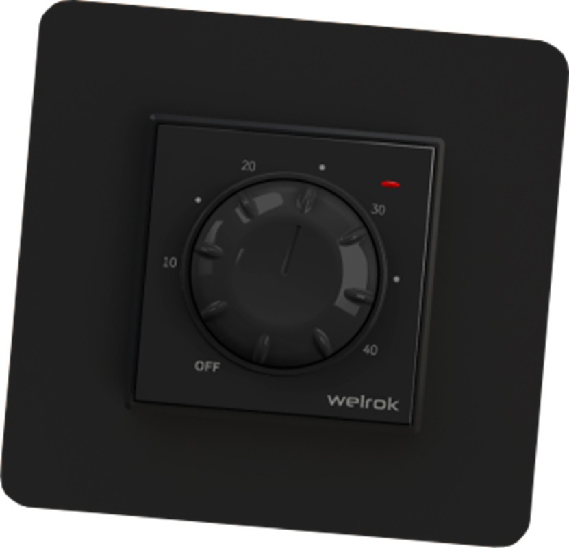 Изображение товара Терморегулятор для теплого пола Welrok rtp bk механический Черный