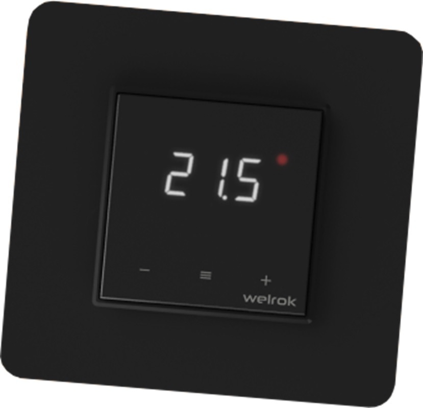 Изображение товара Цифровой терморегулятор для теплого пола Welrok lis bk 230 В черный