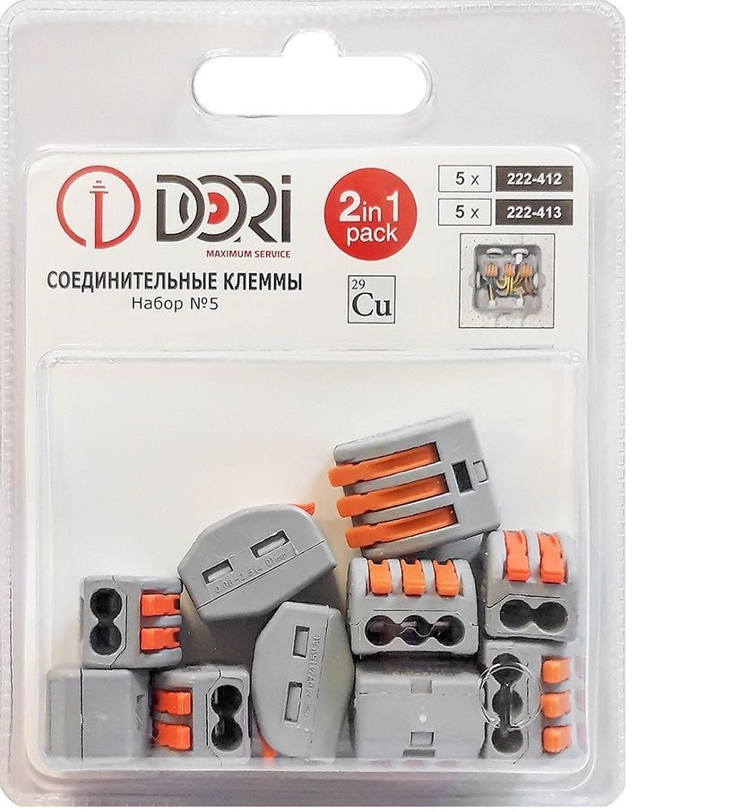 Изображение товара Клемма соединительная Dori СМК Набор №5 4 мм 10 шт.