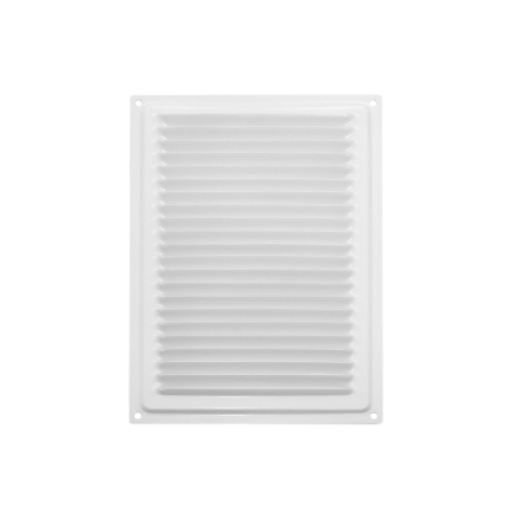 Изображение товара Решетка вентиляционная с сеткой Domart 170x240 мм сталь цвет белый