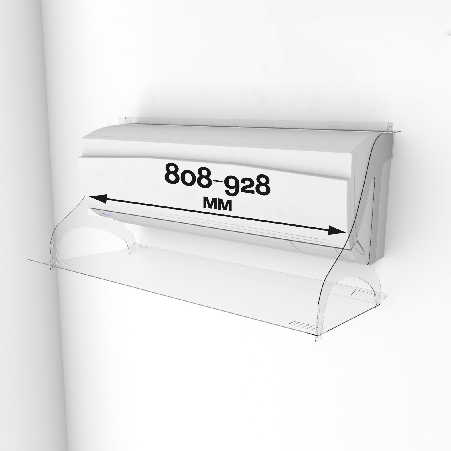 Изображение товара Экран для кондиционера Goodex регулируемый 808-928 мм