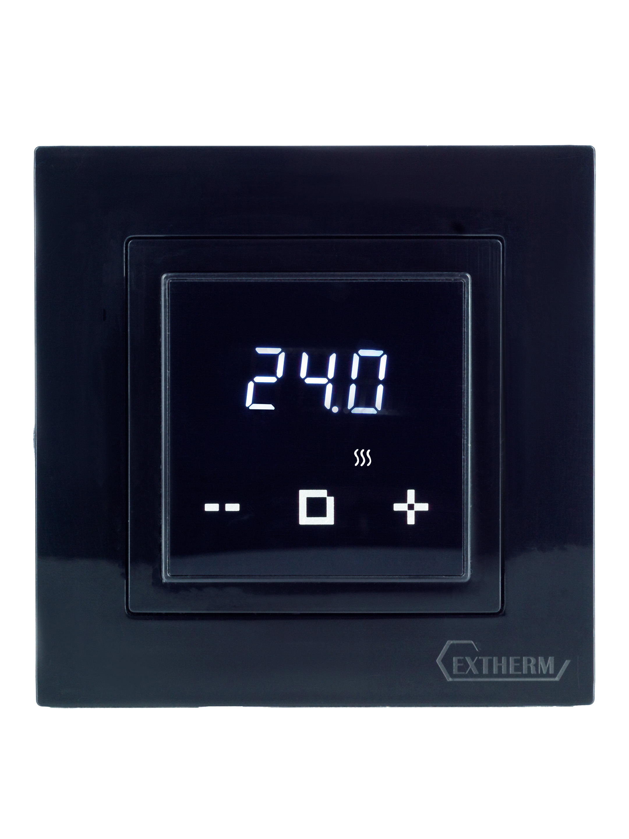 Изображение товара Электронный терморегулятор для теплого пола Extherm ET-43(b) черный 3500 Вт
