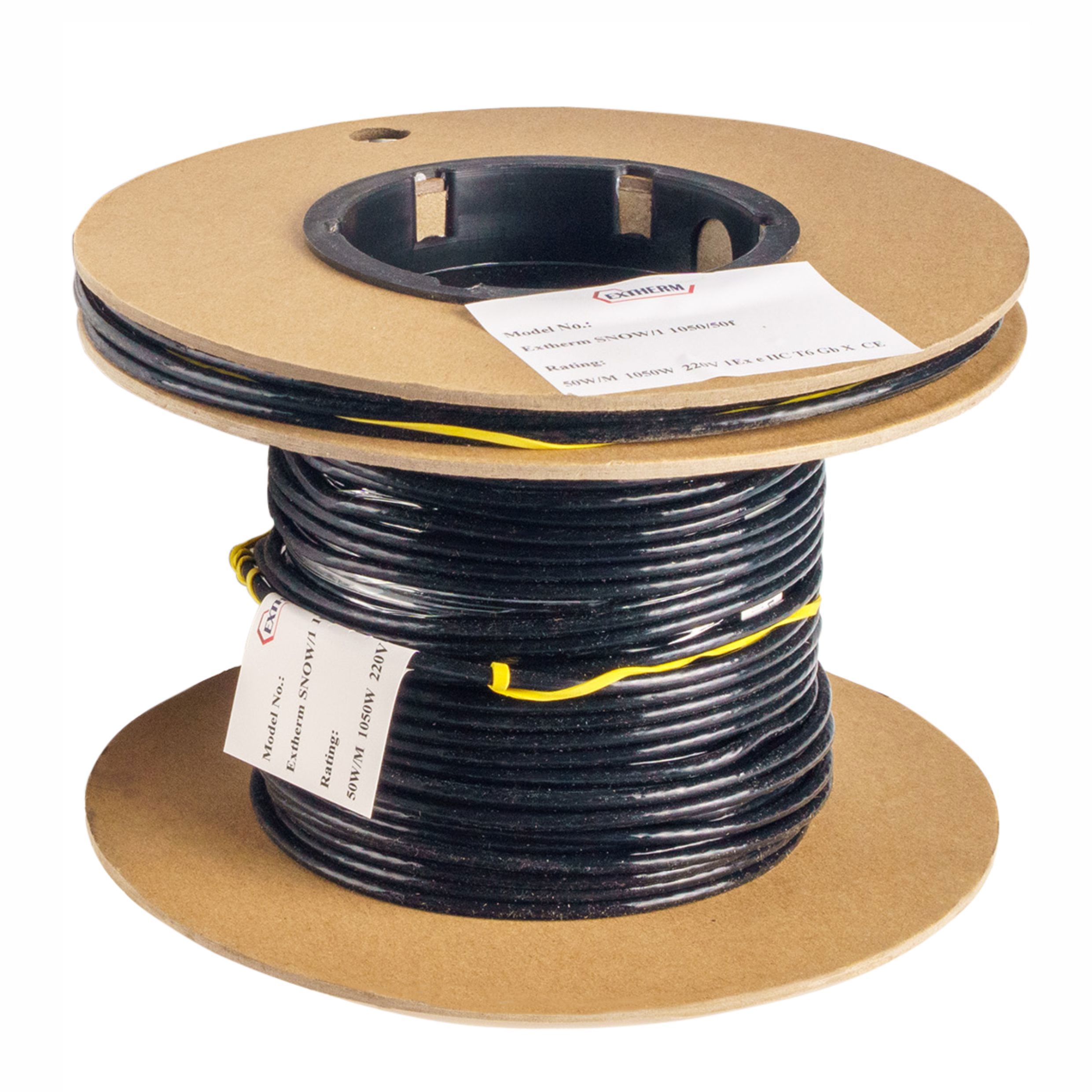 Изображение товара Секция одножильного резистивного нагревательного кабеля Extherm Snow/1f 13 м 650 Вт фторопласт
