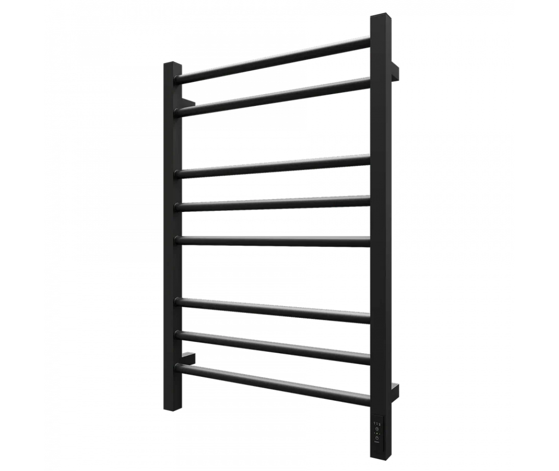 Изображение товара Полотенцесушитель электрический Grois Nex GR-112 П8 500x800 мм 90 Вт с терморегулятором лесенка цвет черный