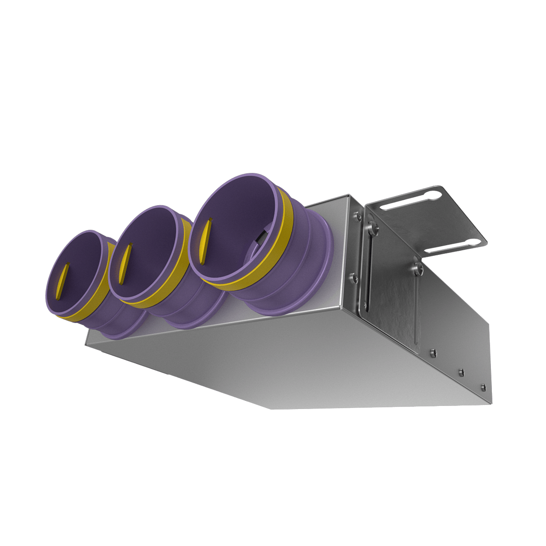Изображение товара Пленум монтажный PROVENT VPK 300x90 для вентиляции 3 выхода Изображение товара Пленум монтажный PROVENT VPK 300x90 для вентиляции 3 выхода