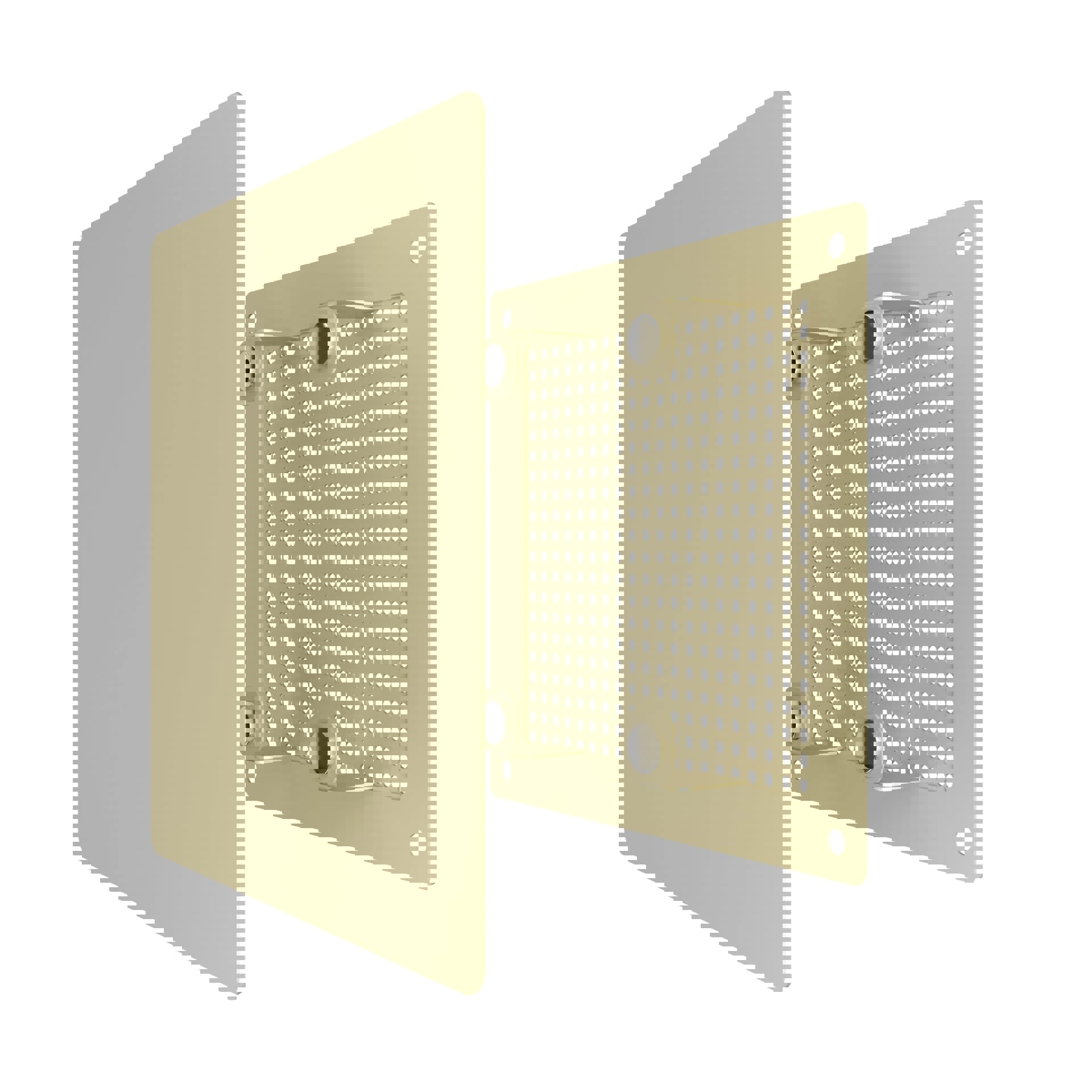 Изображение товара ERA RVM решетка вентиляционная с сеткой 140x140 мм бежевый монтаж накладной