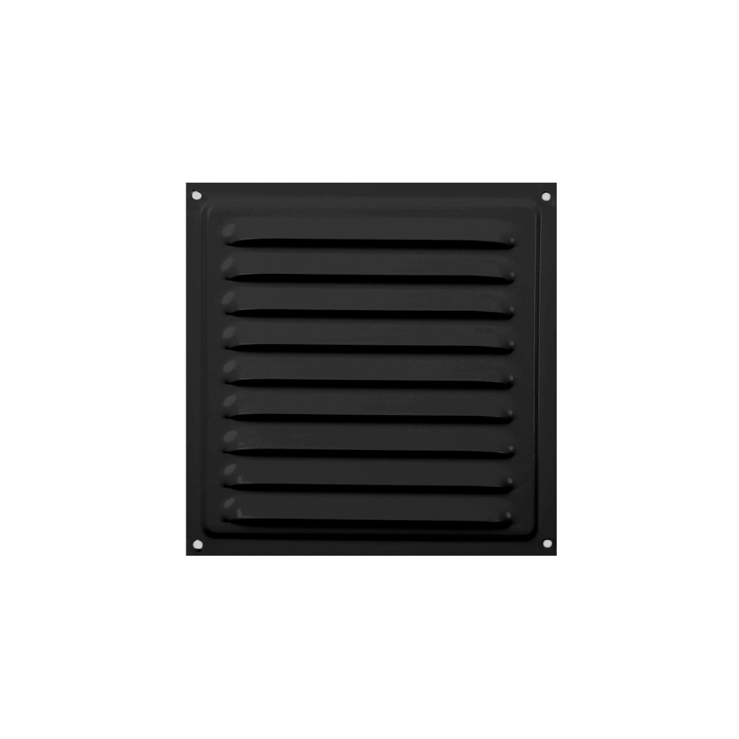 Изображение товара Решетка вентиляционная с сеткой 300x300 мм сталь черная защитная сетка