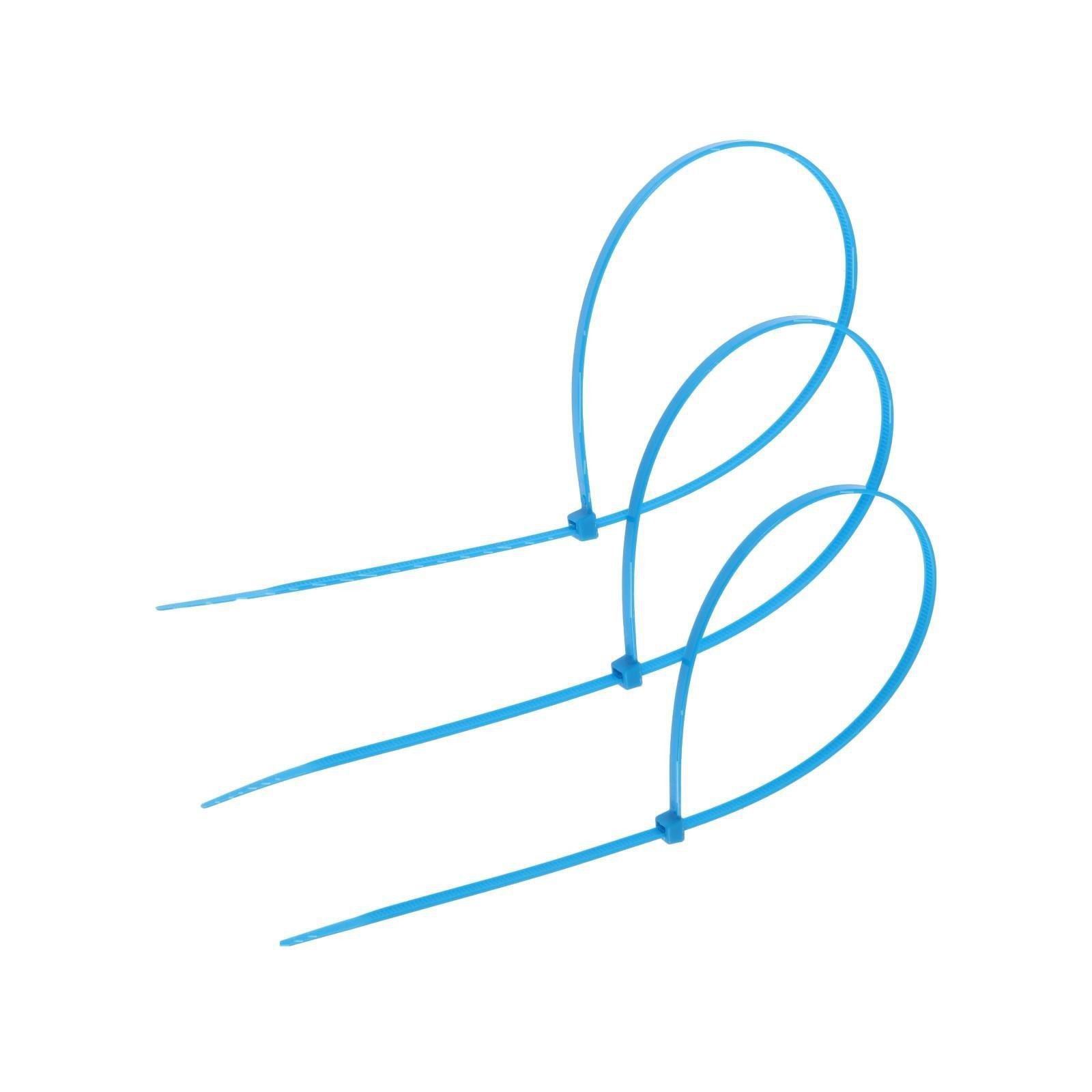 Изображение товара Кабельная стяжка Тундра krep 4.8x400 мм нейлон синий 100 шт