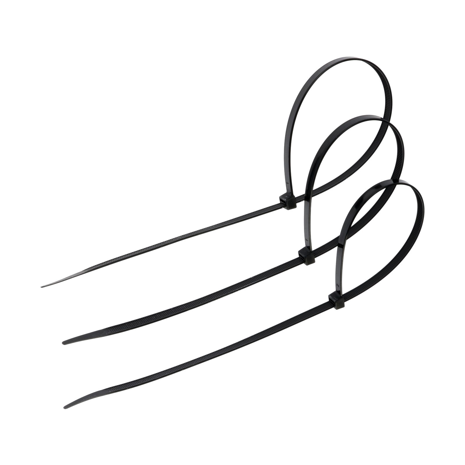 Изображение товара Кабельная стяжка Тундра 7.6x450 мм нейлон черная, 100 шт