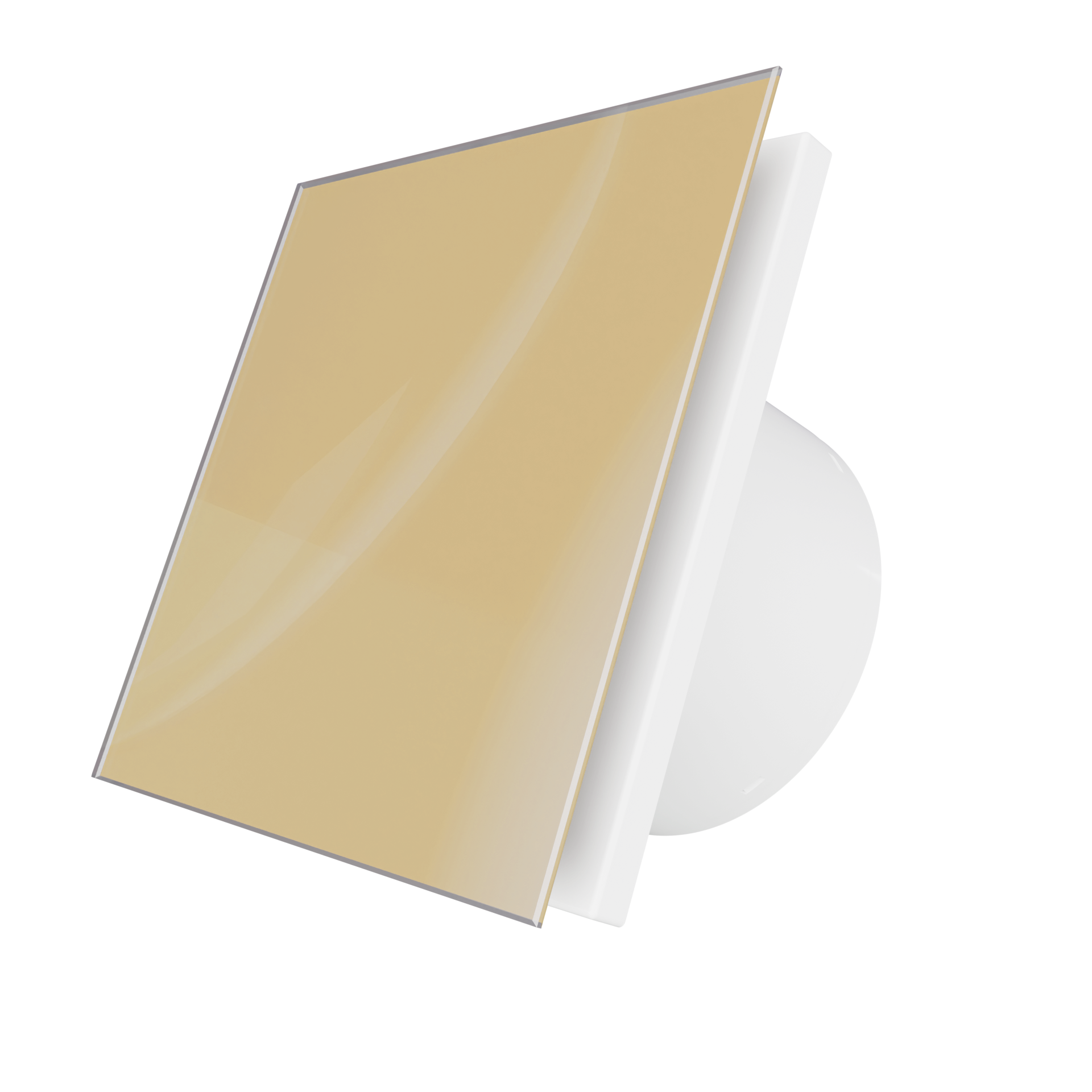 Изображение товара Вентилятор осевой вытяжной Diciti Aeon Turbo D125 мм 38 дБ 220 м³/ч обратный клапан стекло Lacobel цвет светло-бежевый