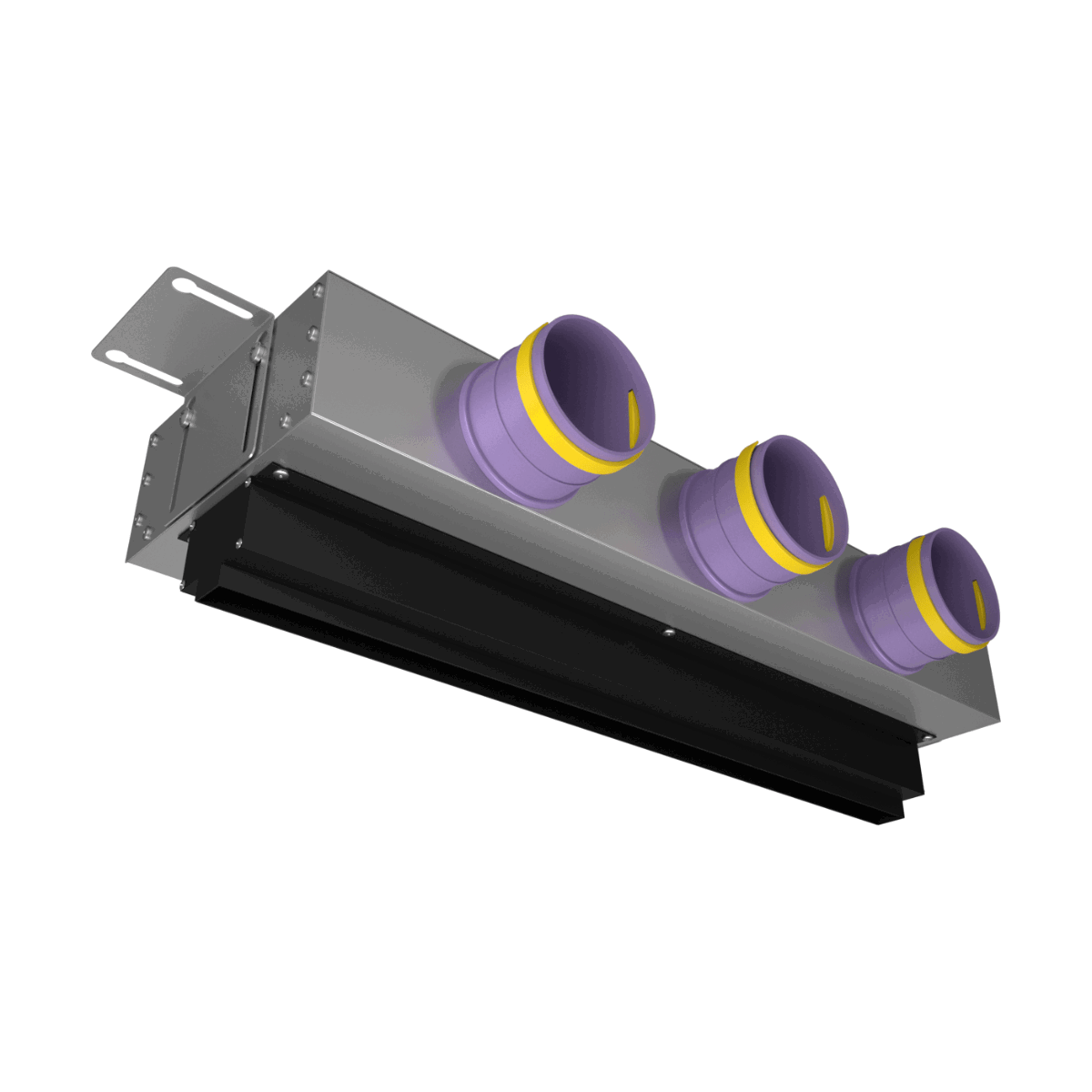 Изображение товара Диффузор щелевой Provent VPNDG 500/75×3 мм для гипсокартона с КСД на 3 выхода