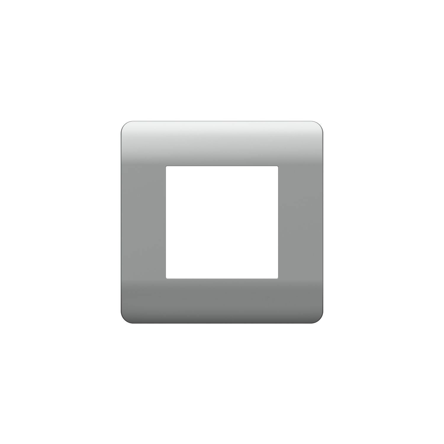 Изображение товара Рамка для розеток и выключателей Chint New3-E 1 пост цвет серебряный 1 шт