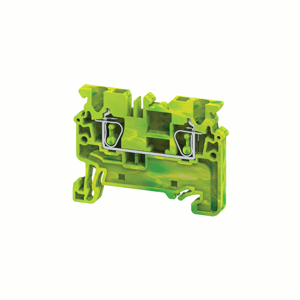 Изображение товара Клемма заземляющая пружинная OptiClip 2 провод 2,5 мм2 1 шт КЭАЗ