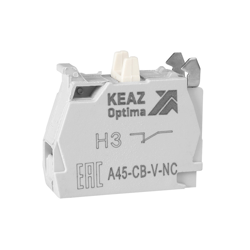 Изображение товара Блок контактный КЭАЗ OptiSignal D22 A45-CB-V-NC 1НЗ винтовой зажим ZBE102 1 шт Изображение товара Блок контактный КЭАЗ OptiSignal D22 A45-CB-V-NC 1НЗ винтовой зажим ZBE102 1 шт