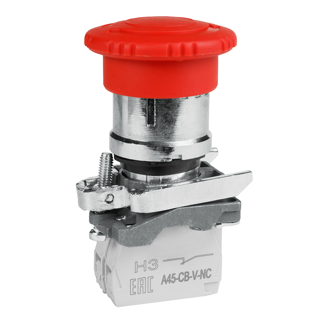 Изображение товара Кнопка КЭАЗ OptiSignal D22 C4-ESTR-01 металл 1НЗ XB4BS8442