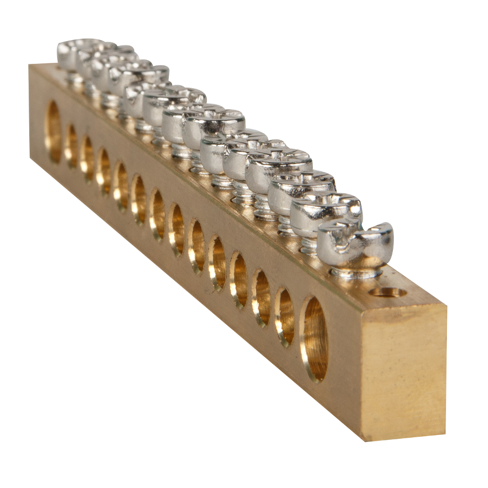 Изображение товара Шина нулевая КЭАЗ BB-PEN-S-8-8x12-1 8 вводов 125 А