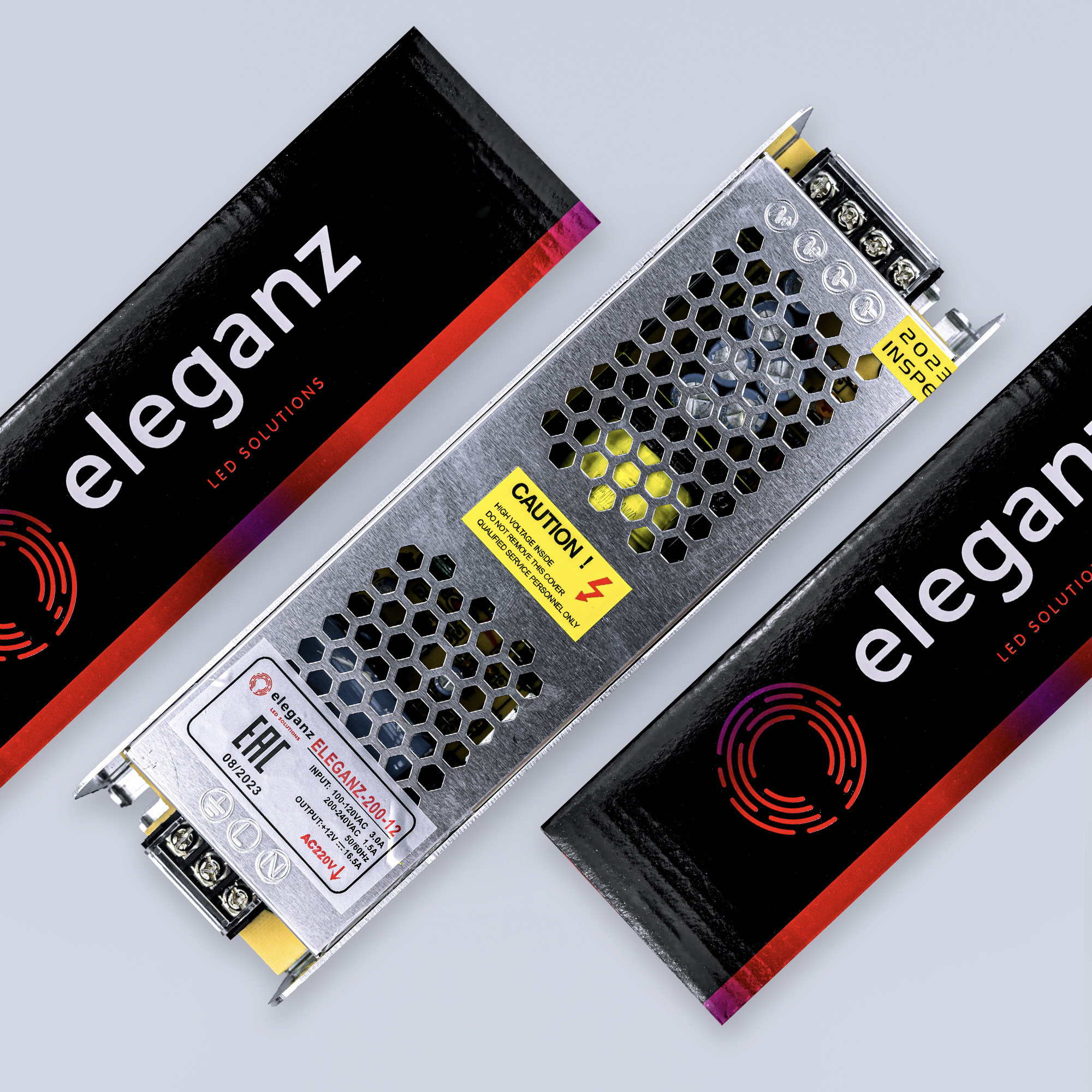 Изображение товара Блок питания Eleganz 1108 200 Вт для светодиодных лент 12В IP20