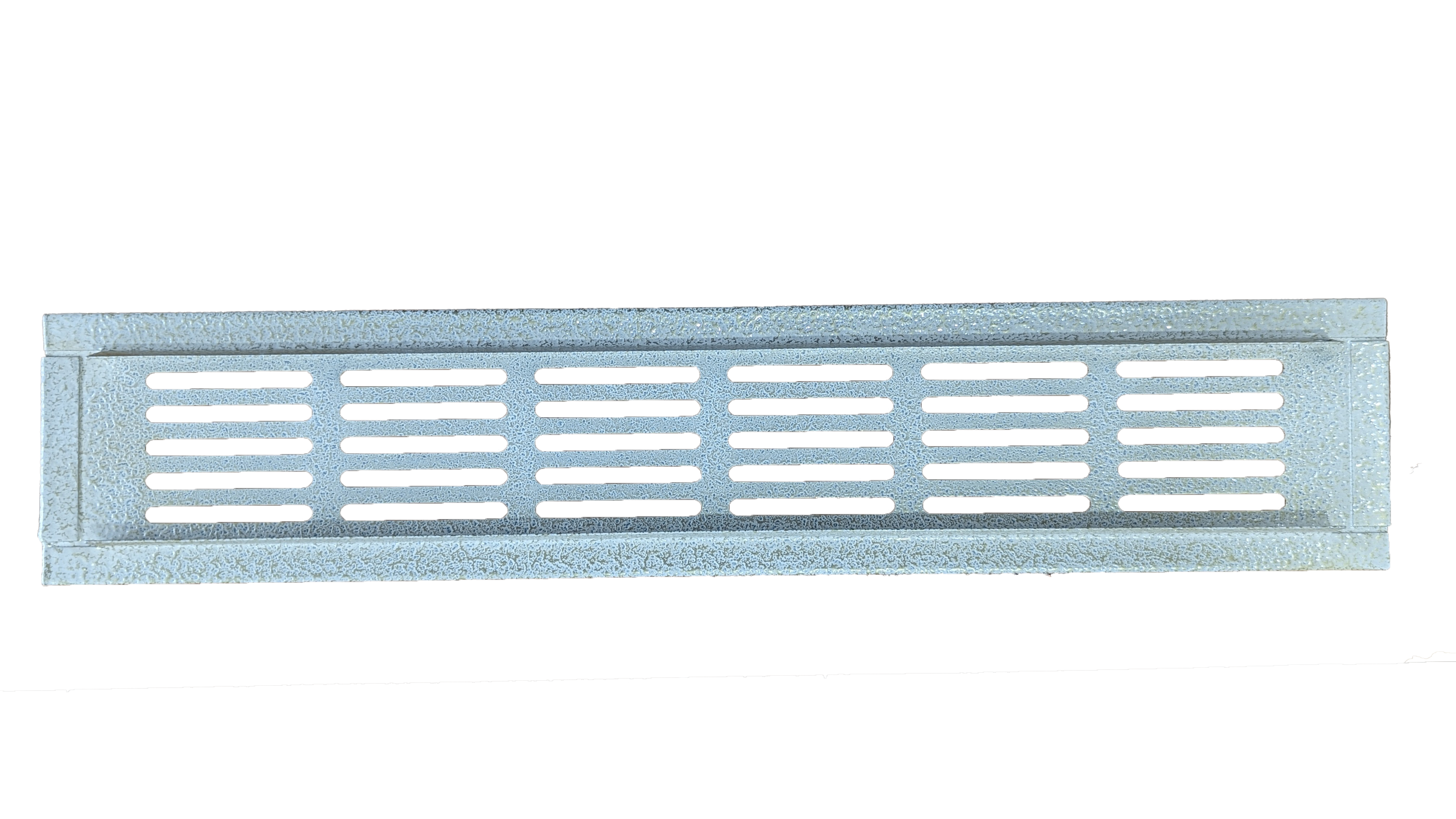 Изображение товара Вентиляционная решетка Шамрай 1000x80 мм сталь алюминий белый антик прямоугольная