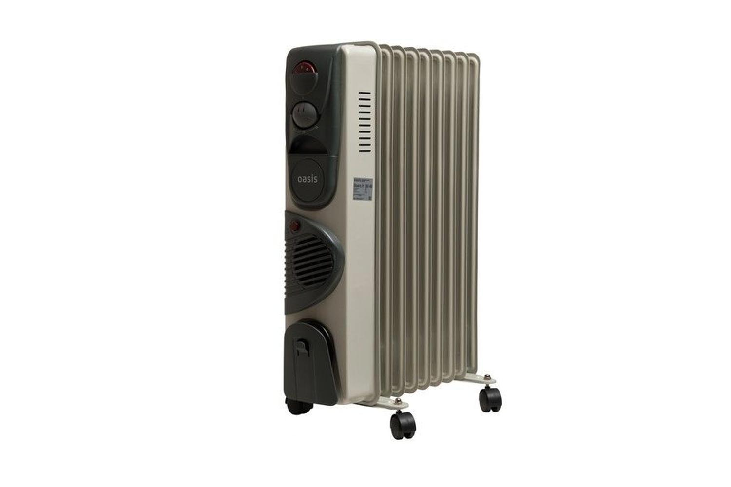 Изображение товара Обогреватель масляный Oasis BВ-20Т с механическим термостатом 2000 Вт 9 секций цвет серый
