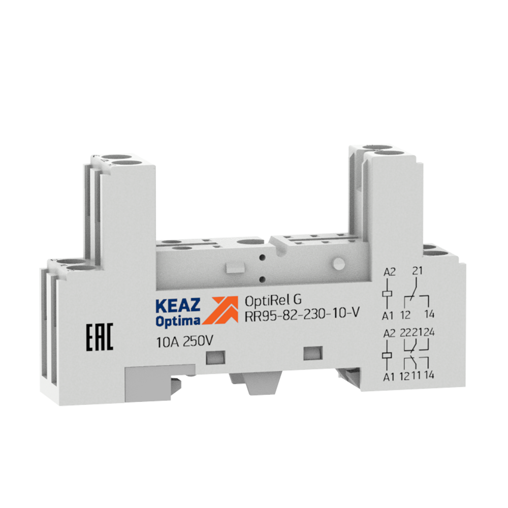 Изображение товара Розетка для реле КЭАЗ OptiRel G RR95-82-230-10-V