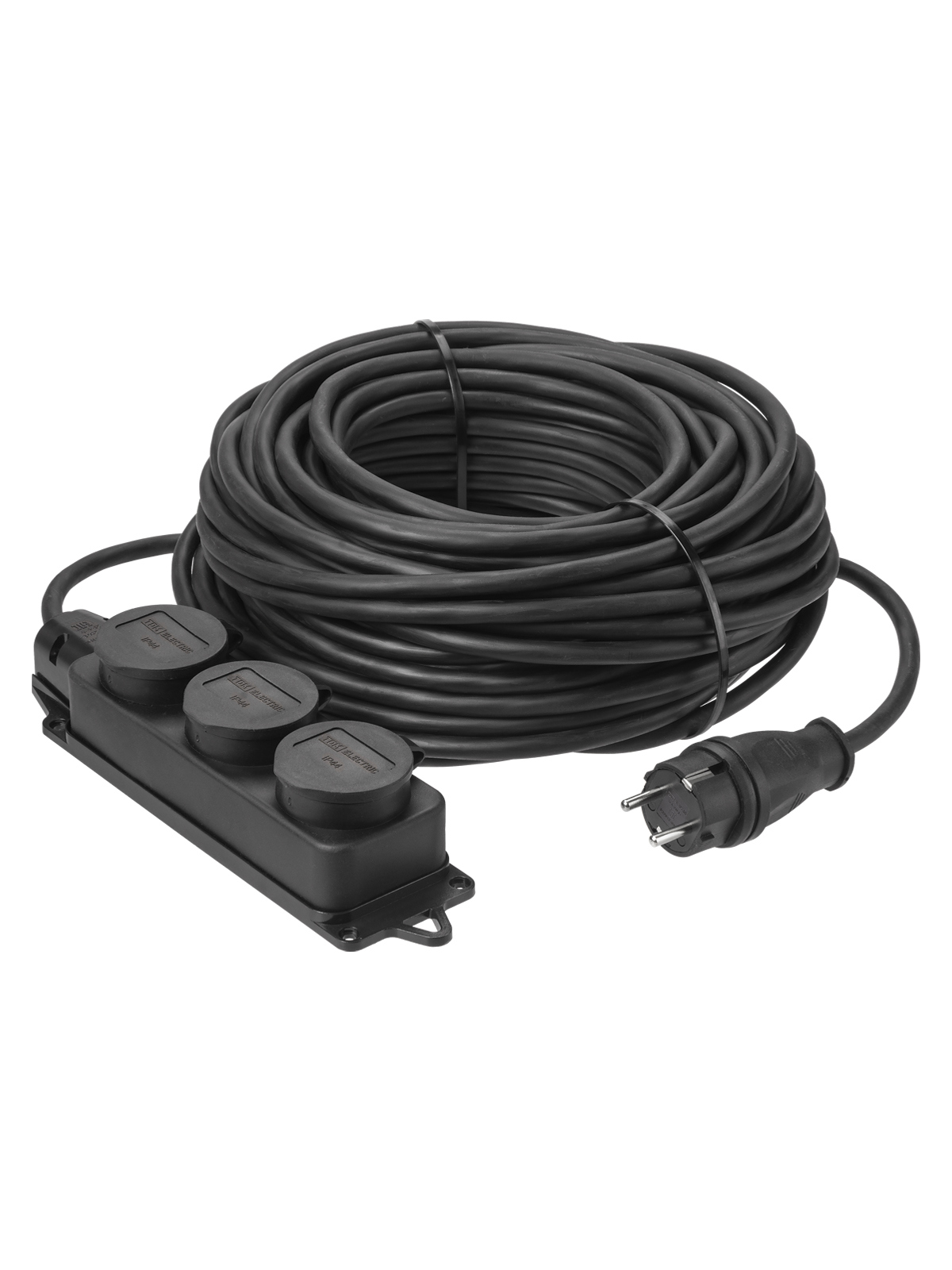 Изображение товара Удлинитель-шнур силовой Tdm electric SQ1307-0249 3 розетки 40 м 4000 Вт цвет черный