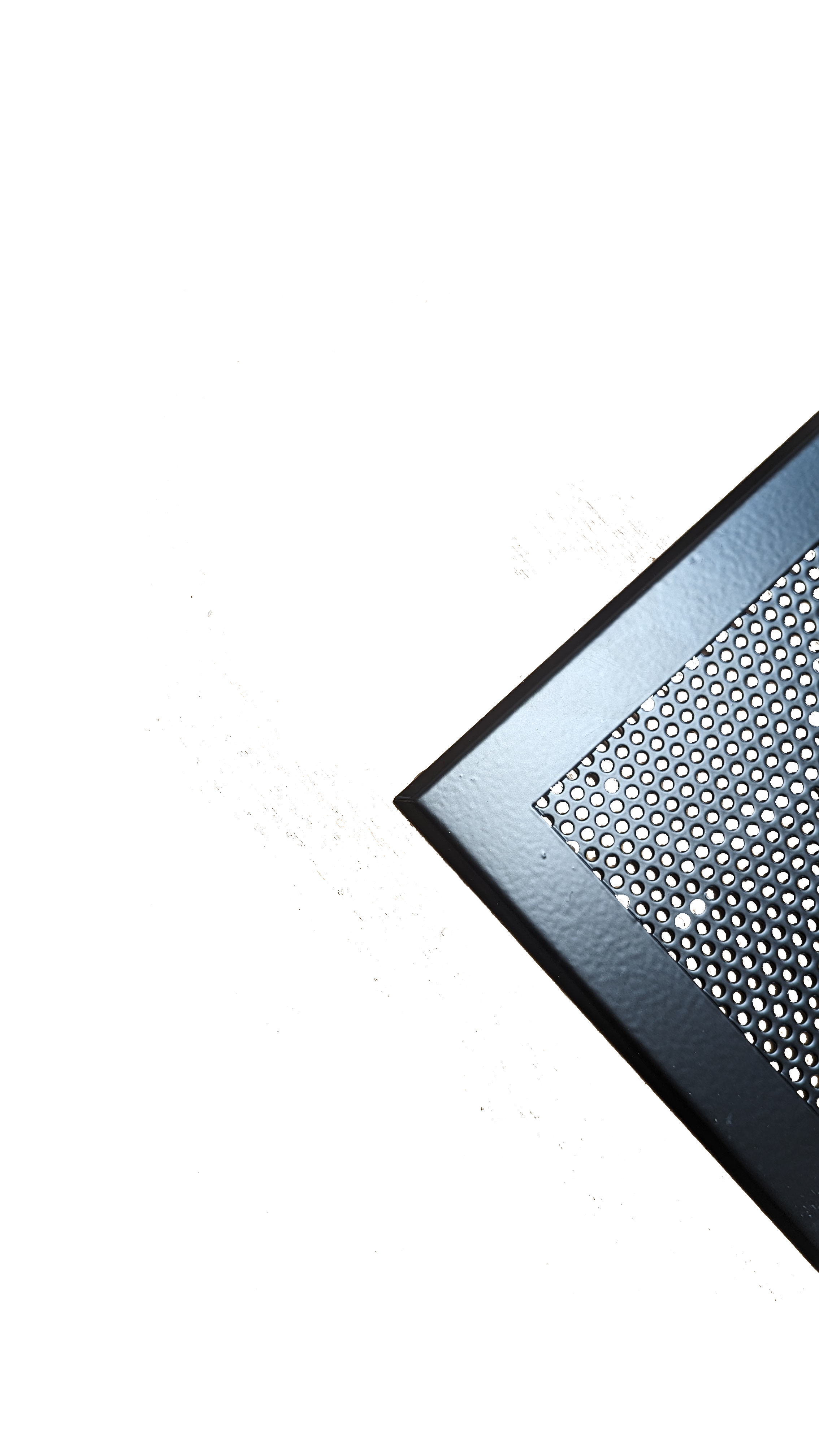 Изображение товара Решетка вентиляционная Шамрай 150x150 мм сталь перфорация цветок цвет черный матовый