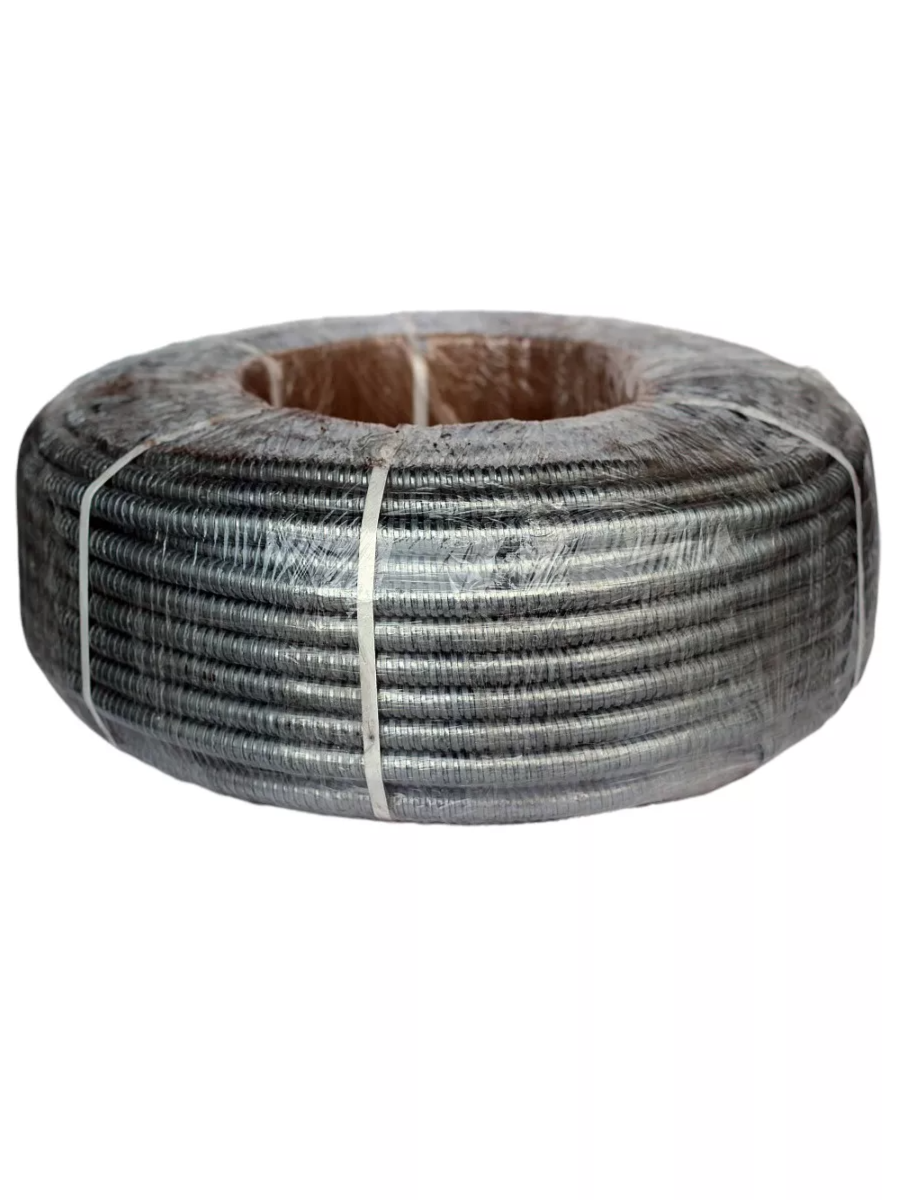 Изображение товара Металлорукав Промрукав Р3-ПР-ЦХ-50 1100 Н УХЛ1 15 м цвет серебристый