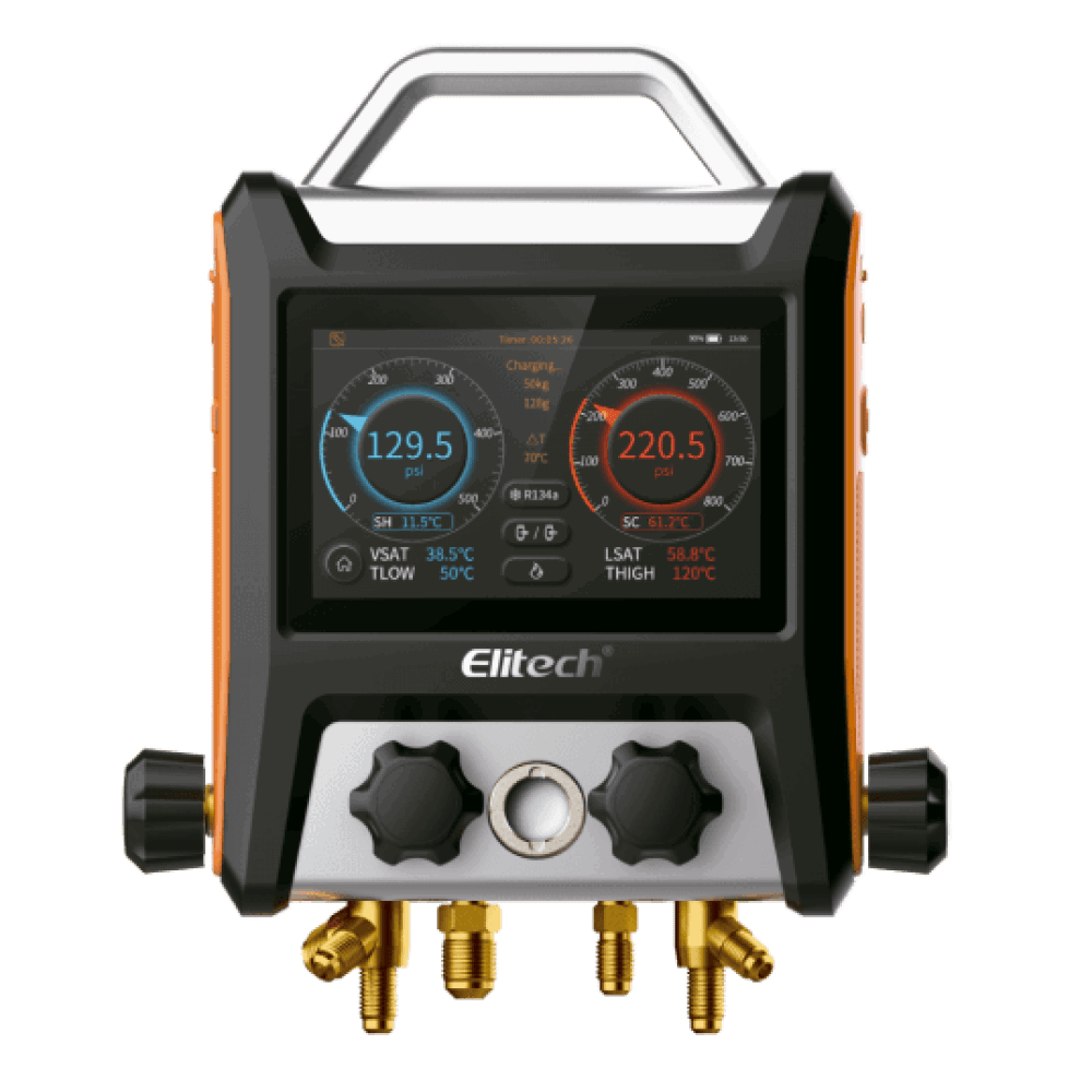 Изображение товара Коллектор манометрический Elitech MS-4000 с четырьмя вентилями