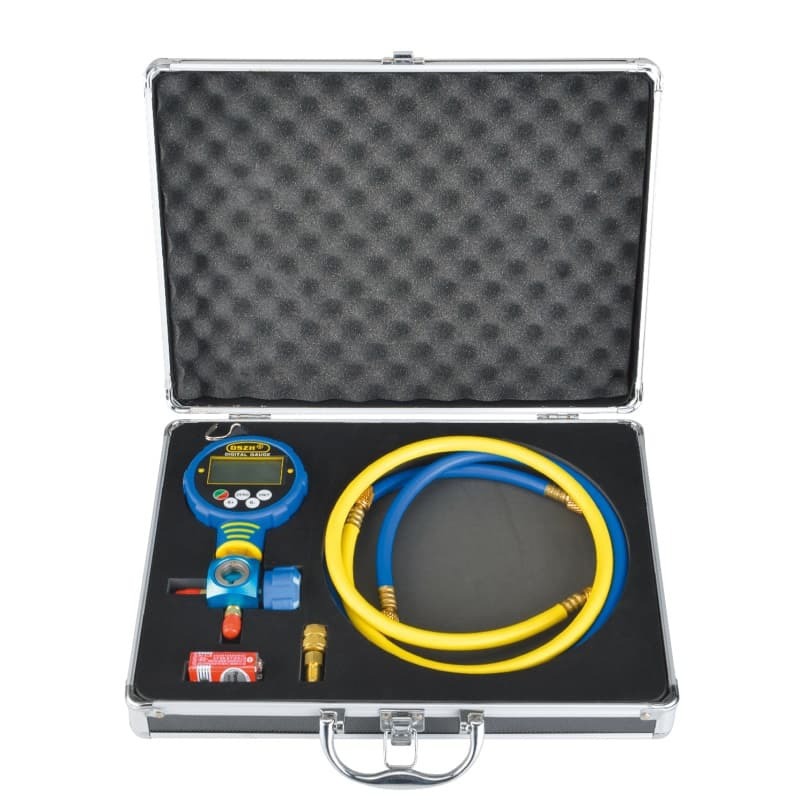 Изображение товара Коллектор манометрически электронный DSZH WK-6881L низкого давления с шлангами и адаптером AD-89