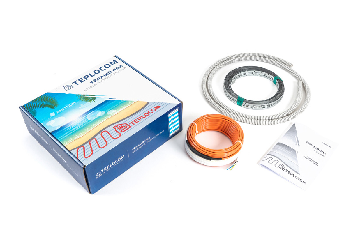 Изображение товара Нагревательный кабель для теплого пола Teplocom 79 м 1600 Вт