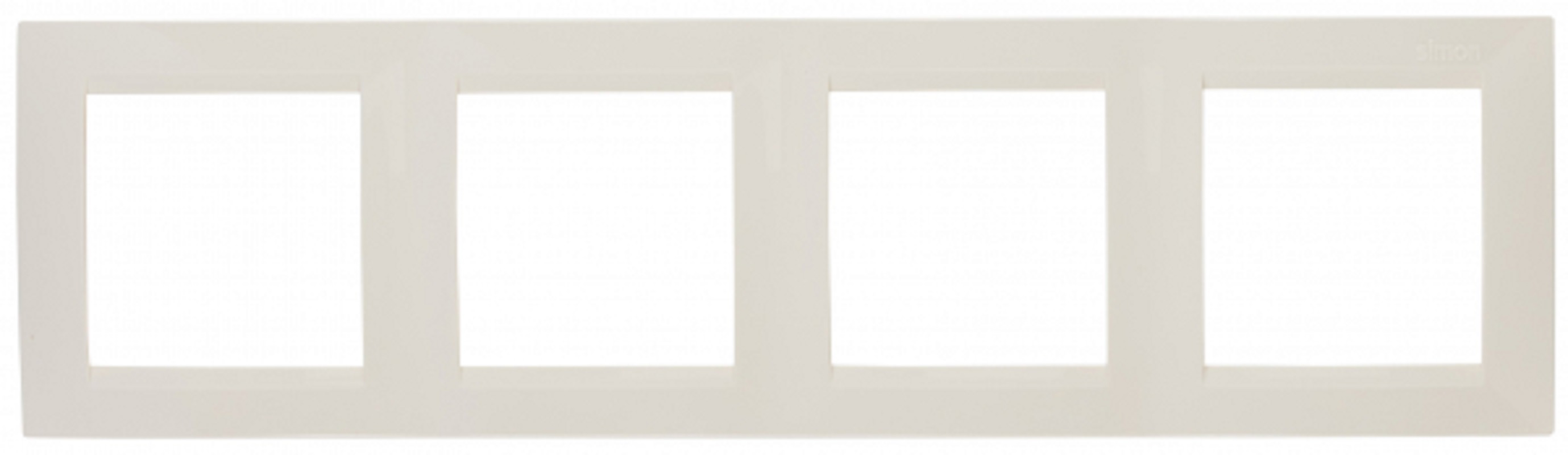 Изображение товара Simon 15 4 поста рамка бежевый глянец