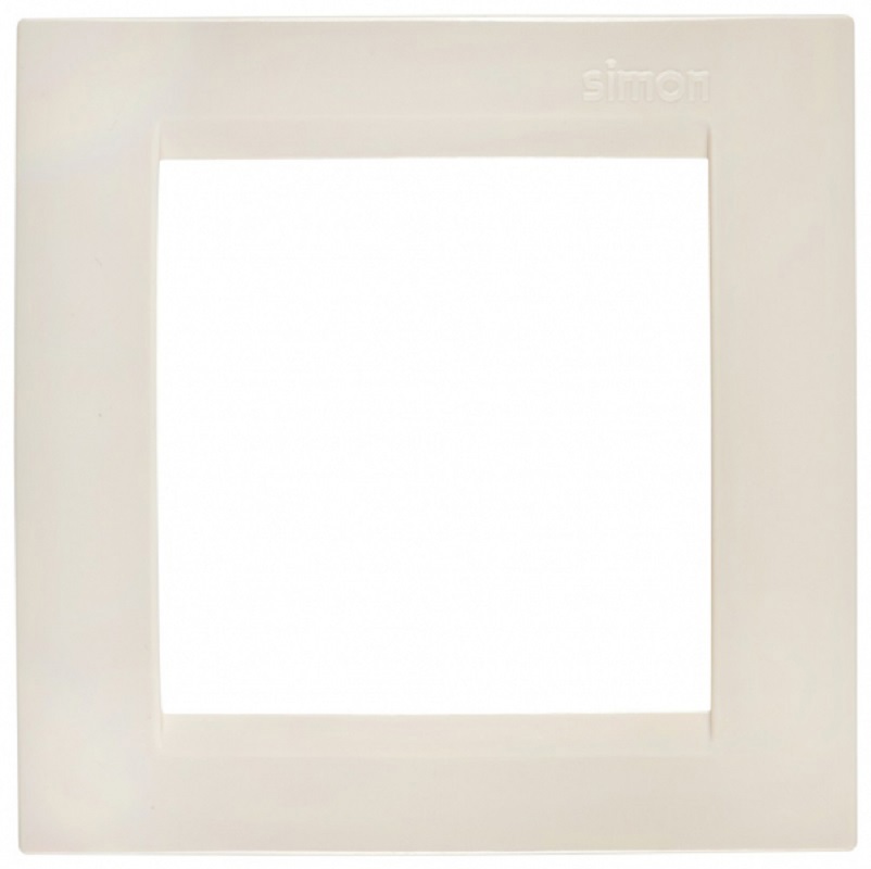 Изображение товара Рамка для розеток и выключателей Simon 15 1 пост цвет бежевый 1 шт