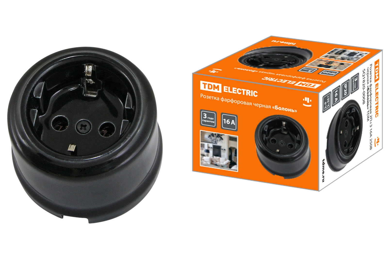 Изображение товара Розетка накладная TDM Electric Болонь SQ1820-0008 с заземлением цвет графит Изображение товара Розетка накладная TDM Electric Болонь SQ1820-0008 с заземлением цвет графит