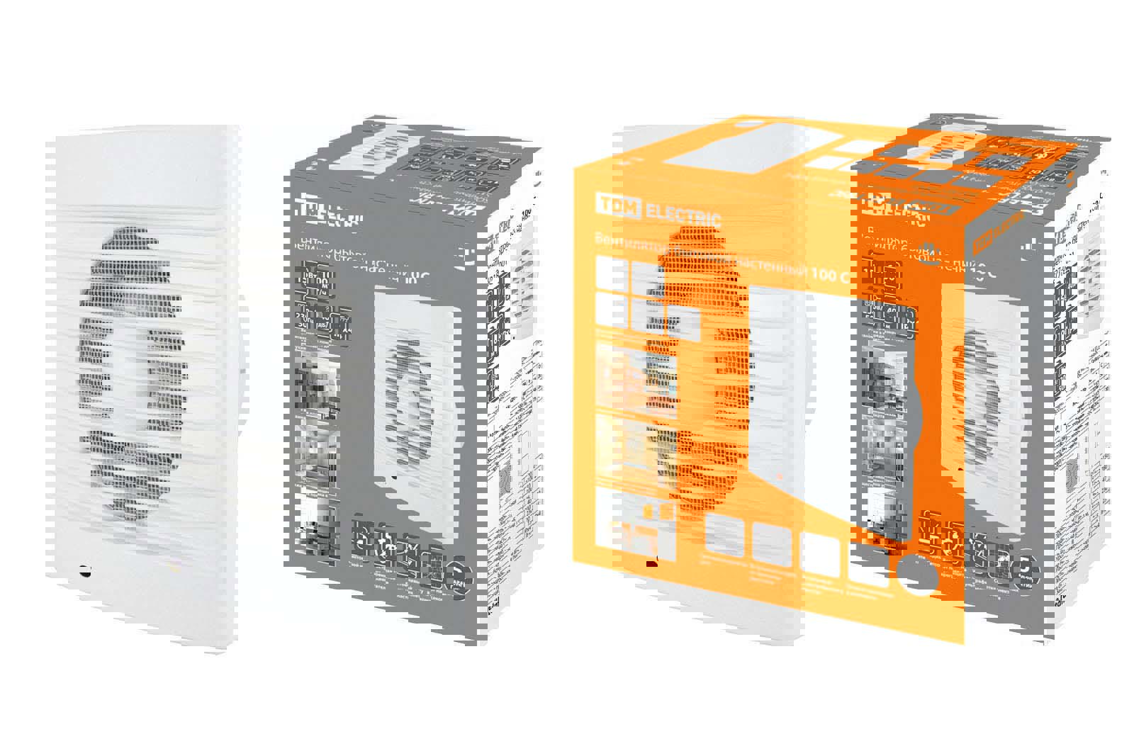 Изображение товара Вентилятор настенный вытяжной SQ1807-0001 100 мм 40 дБ 100 м3 ч белый