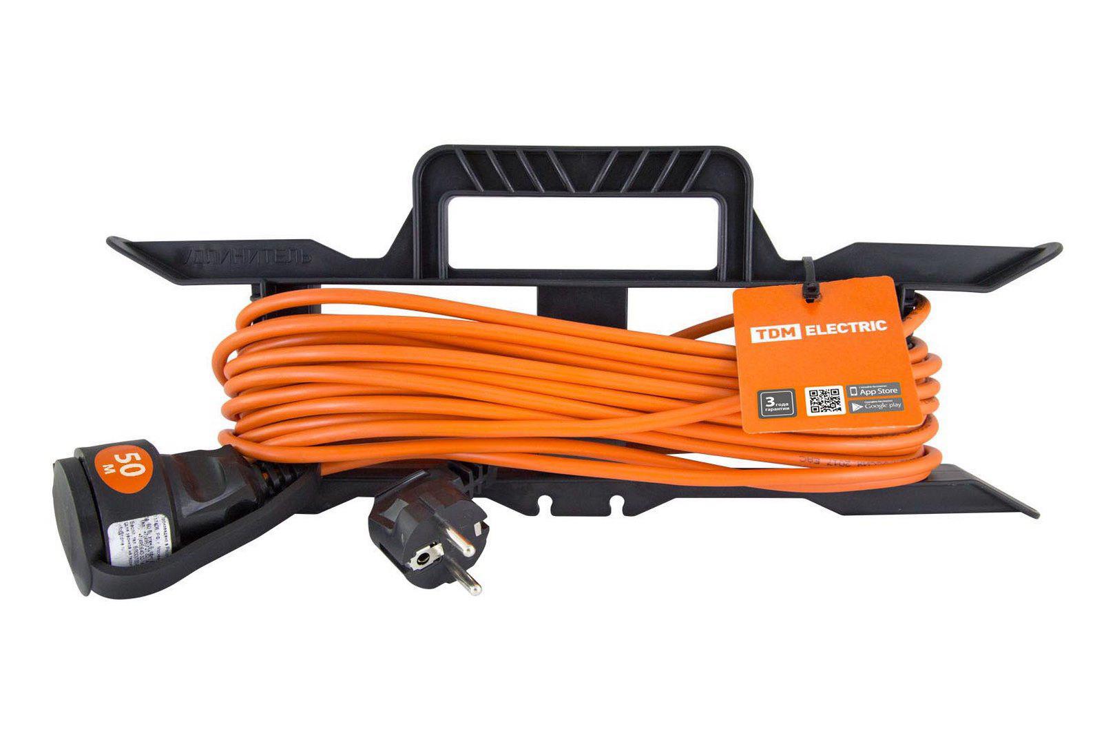 Изображение товара Удлинитель-шнур силовой Tdm electric SQ1302-0325 1 розетка 50 м