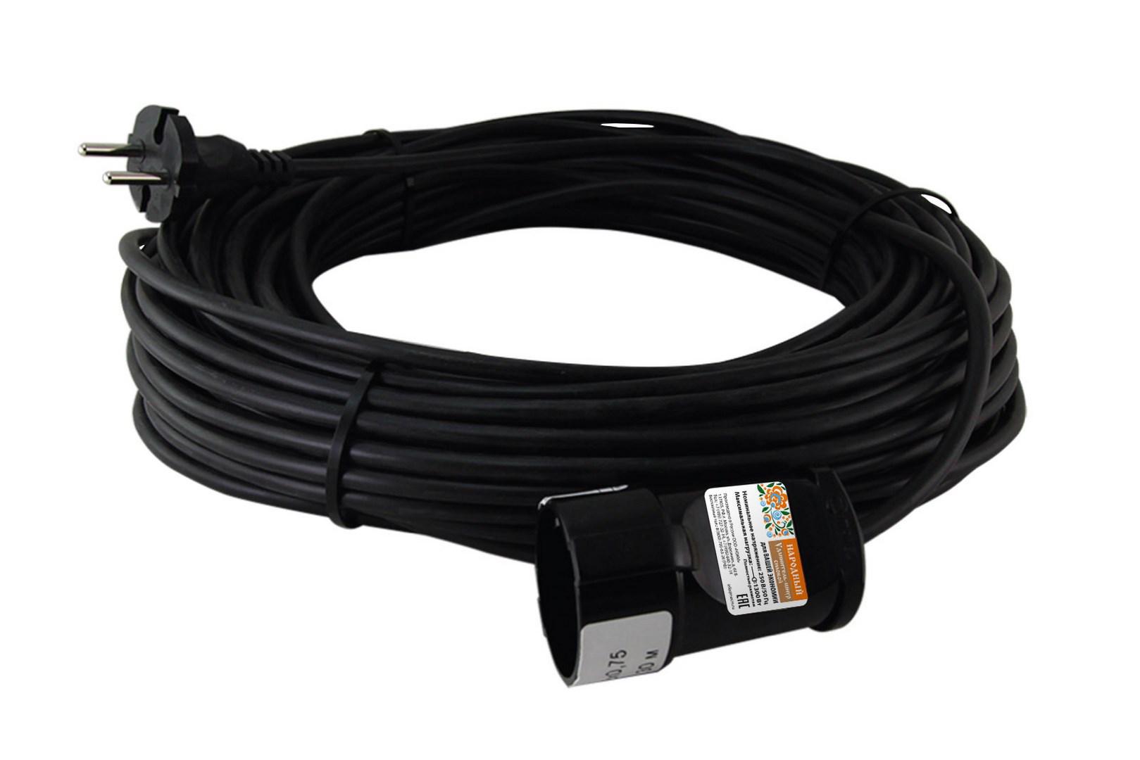 Изображение товара Удлинитель-шнур TDM Electric SQ1307-0204 1 розетка без заземления 2x0.75 мм 40 м цвет черный Изображение товара Удлинитель-шнур TDM Electric SQ1307-0204 1 розетка без заземления 2x0.75 мм 40 м цвет черный