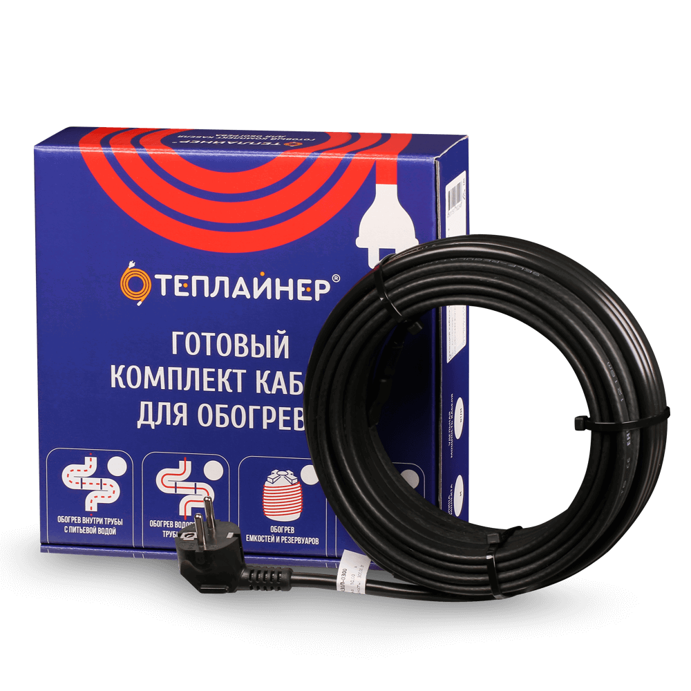 Изображение товара Греющий кабель Теплайнер Roof КСК-30 540 Вт 18 м для кровли и водостоков