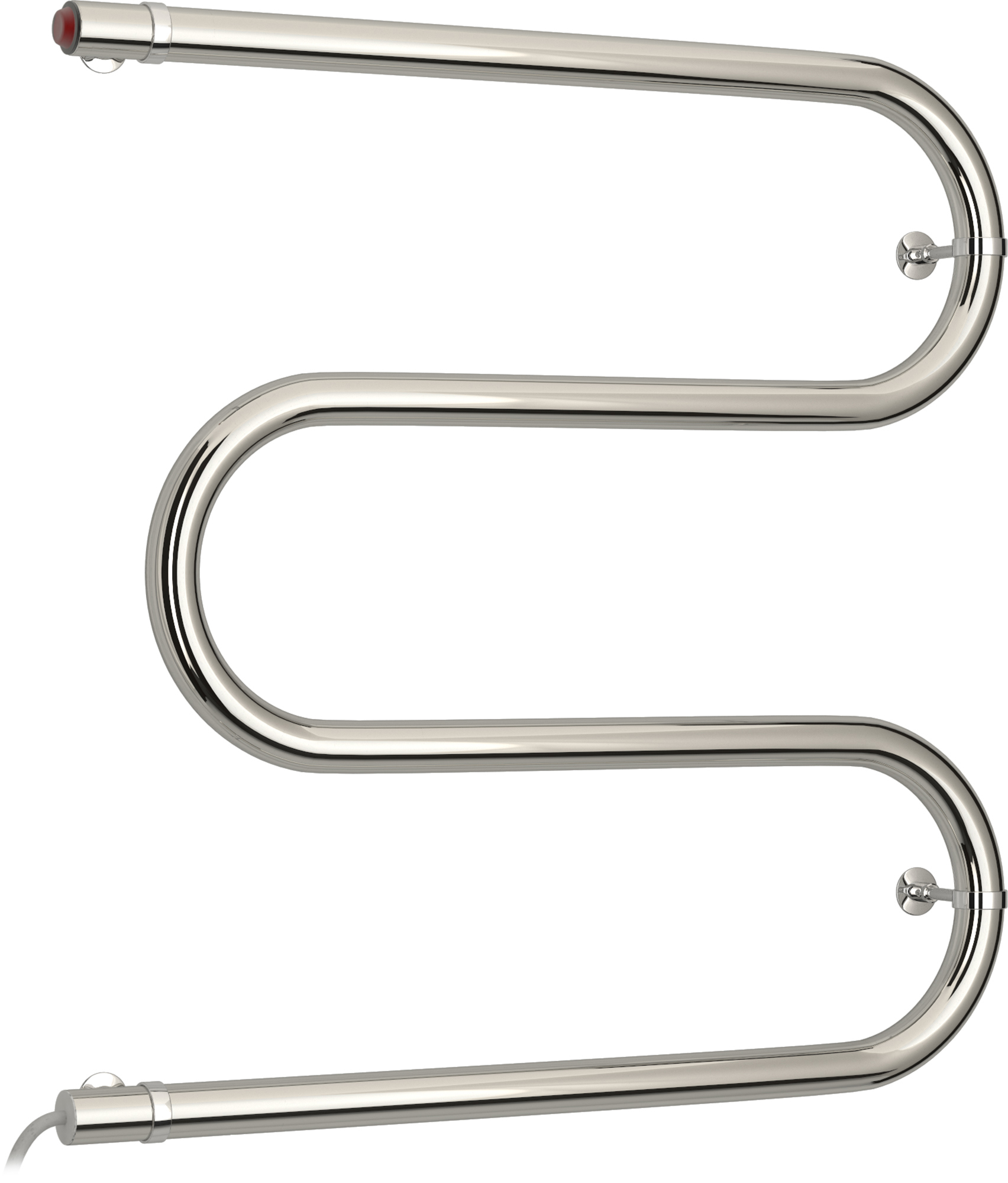 Изображение товара Электрический полотенцесушитель Стиле 500x500 мм 53 Вт хром нержавеющая сталь