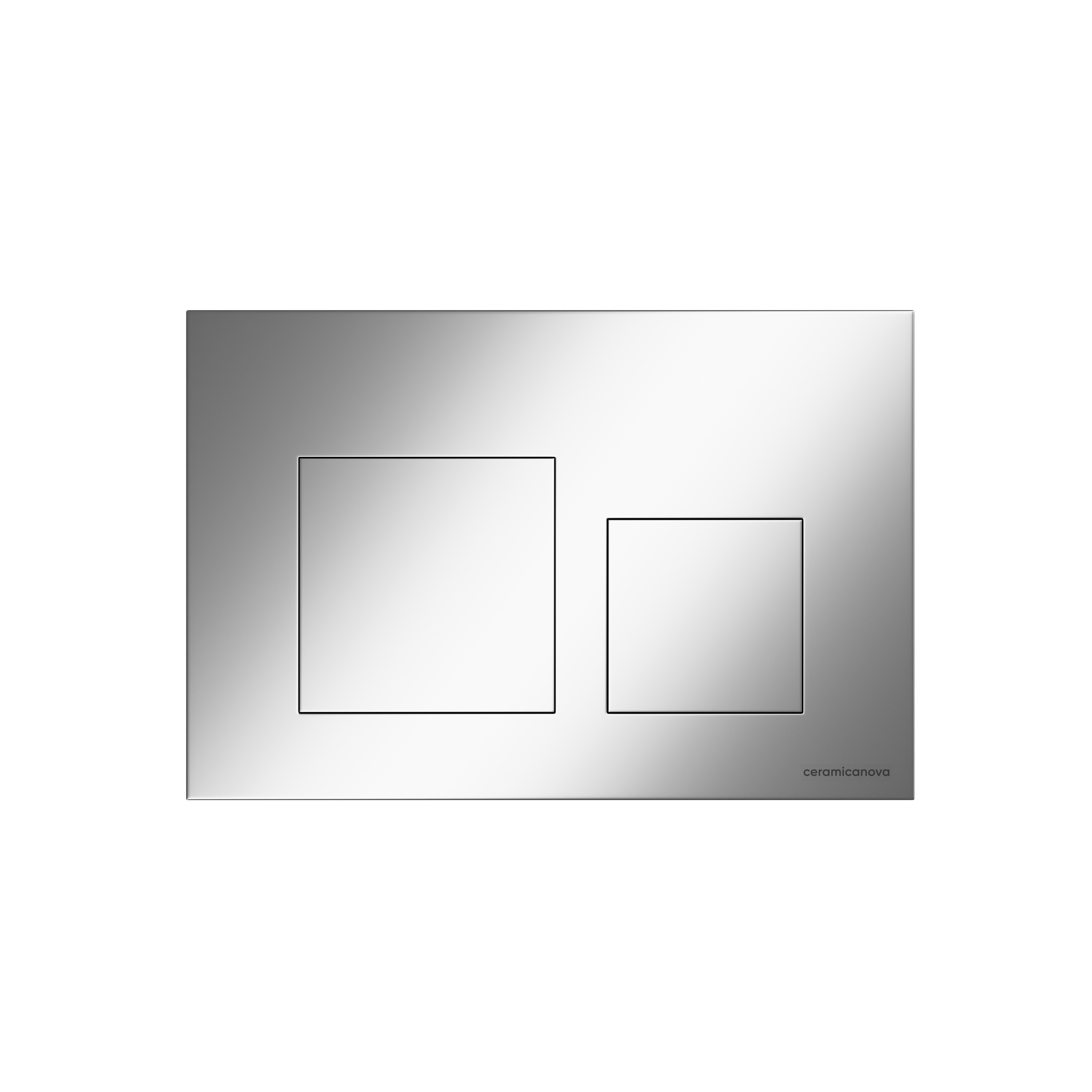 Изображение товара Двойная кнопка смыва Ceramicanova Balance квадратные клавиши хром матовый