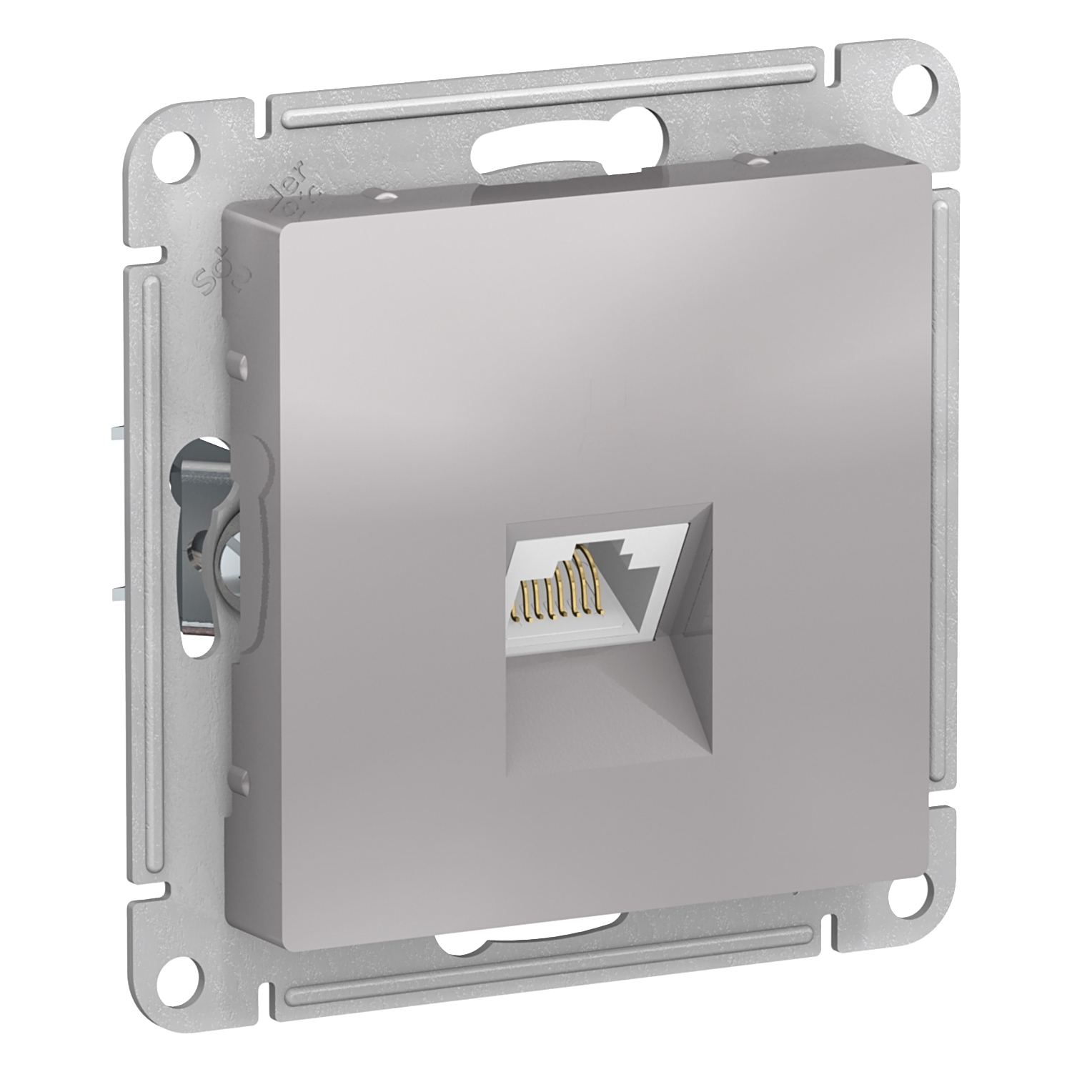 Изображение товара Розетка RJ45 Systeme Electric AtlasDesign алюминий IP20 для компьютера