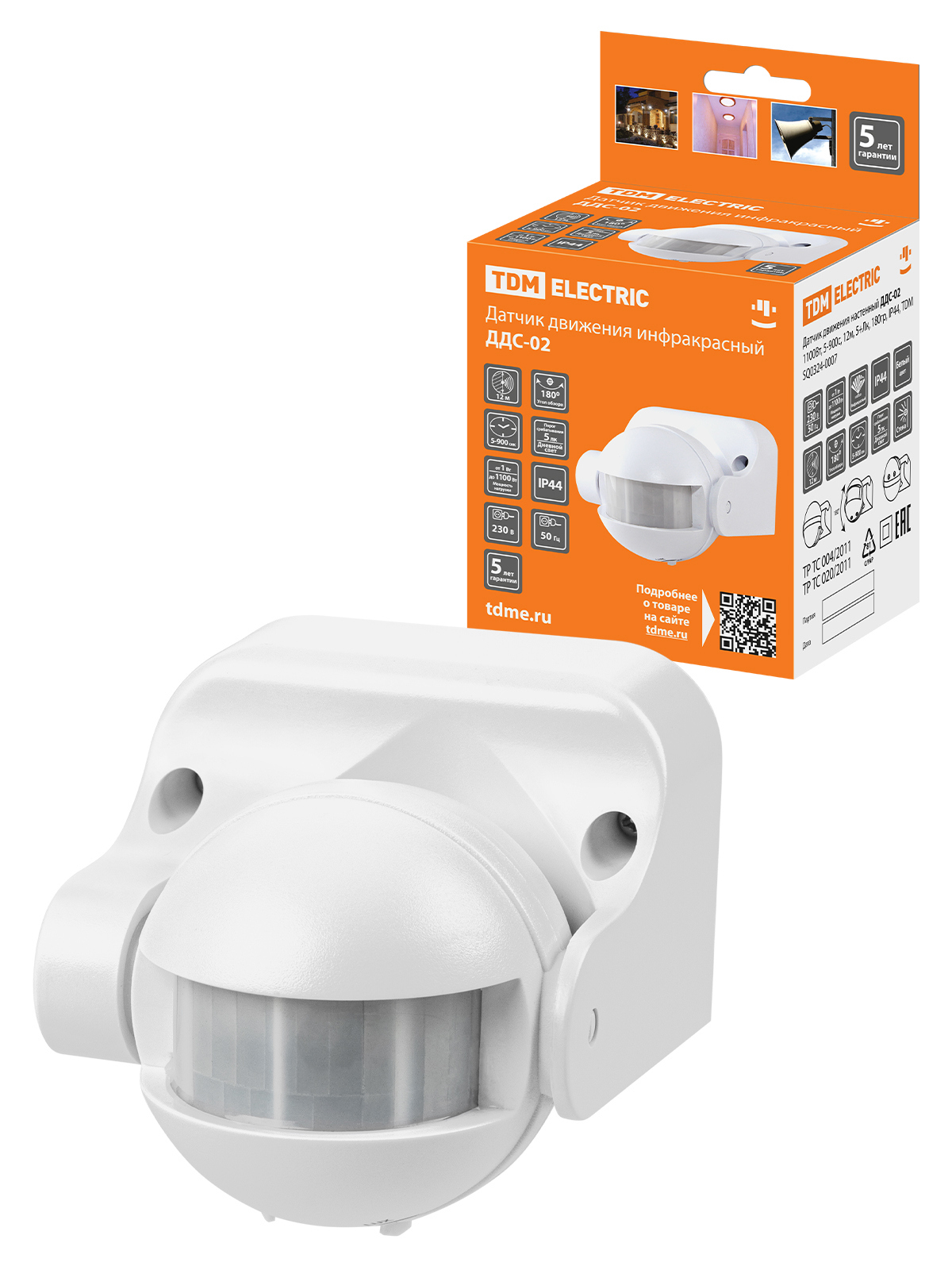 Изображение товара Dатчик движения TDM ELECTRIC SQ0324-0007, IP44, 230В