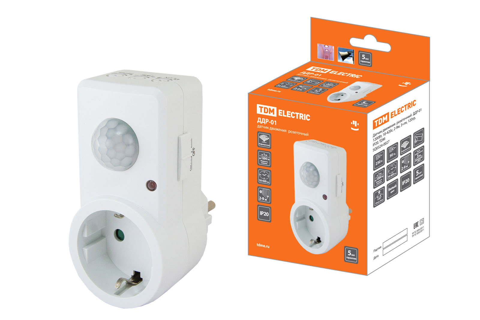 Изображение товара Датчик движения Tdm electric SQ0324-0027, IP20
