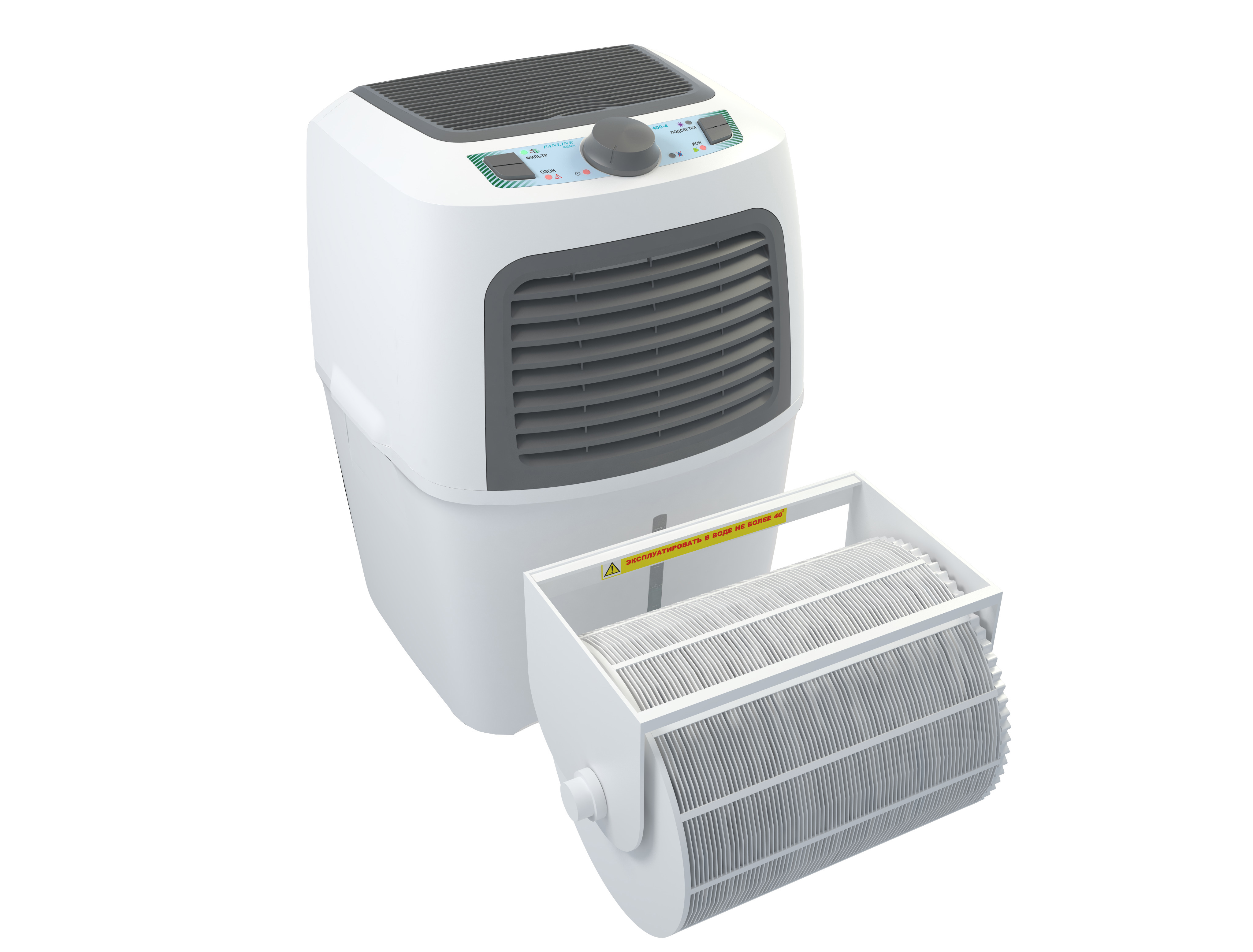 Изображение товара Увлажнитель-очиститель воздуха Fanline Aqua VE400-4 цвет белый