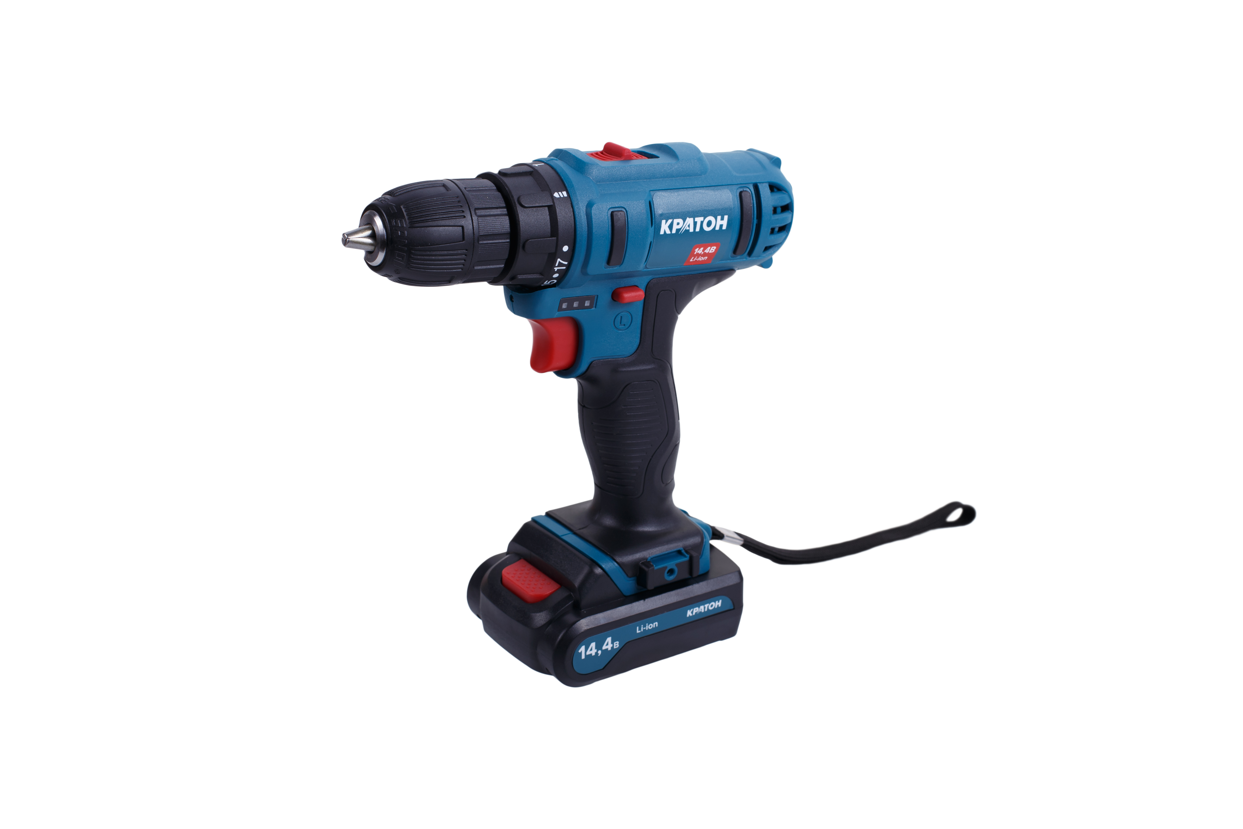 Изображение товара Аккумуляторная дрель-шуруповерт Кратон 3 11 01 059 14.4 В Быстрозажимной патрон